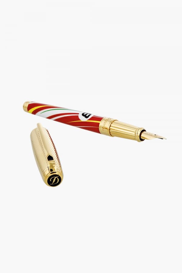 르망 24시 라인D 수성펜 멀티 레드 + 가죽케이스(레드) CQ410007L