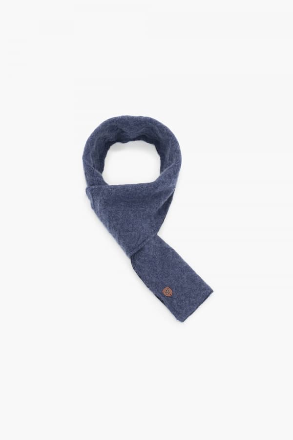 캐시미어 와플 조직 쁘띠 머플러 블루 TE3FM64EM444TBU