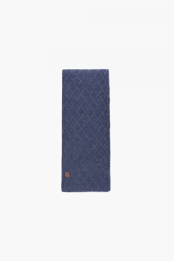 캐시미어 와플 조직 쁘띠 머플러 블루 TE3FM64EM444TBU