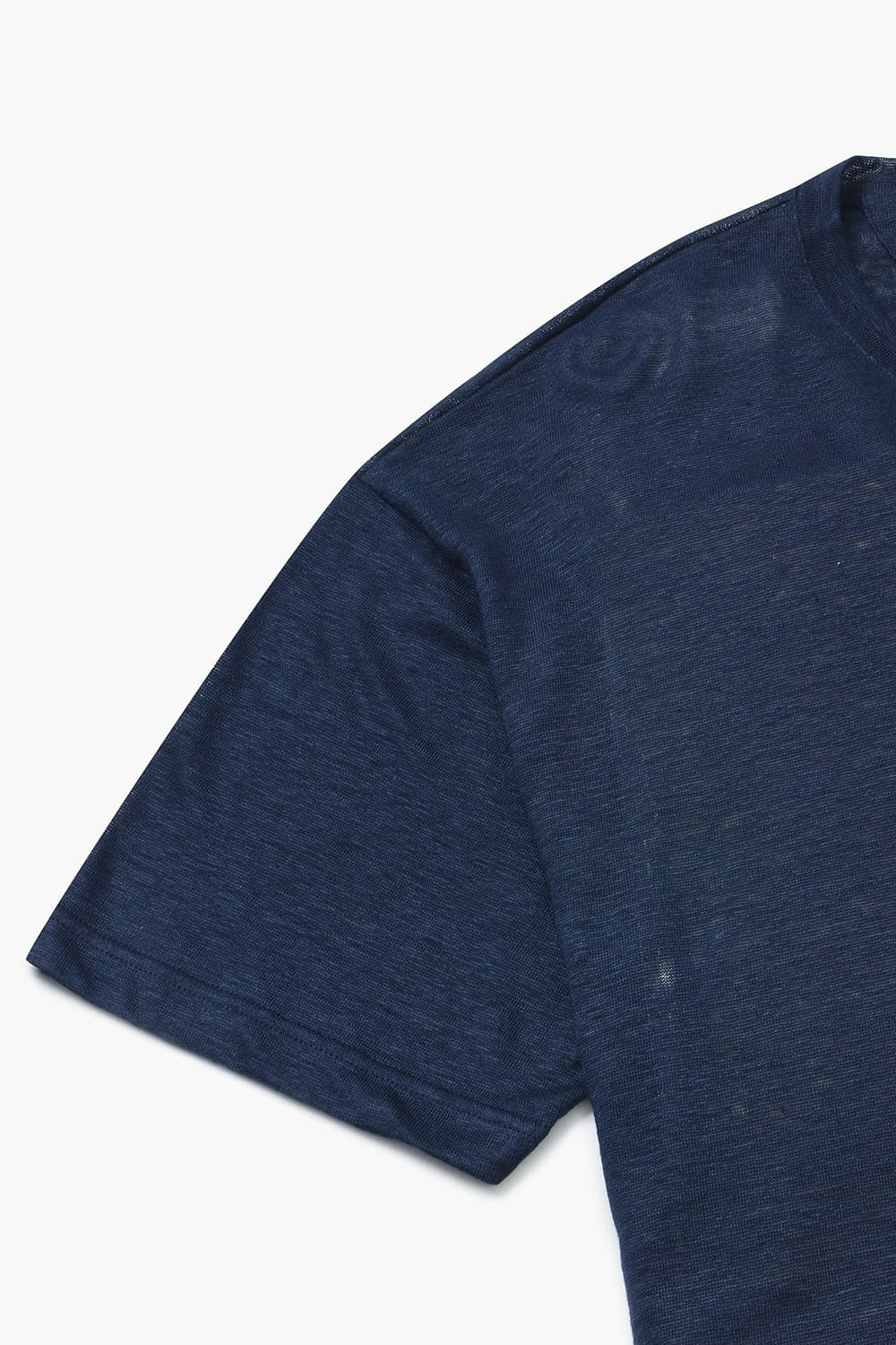 린넨 포켓 오버사이즈 003 다크네이비 반소매 티셔츠