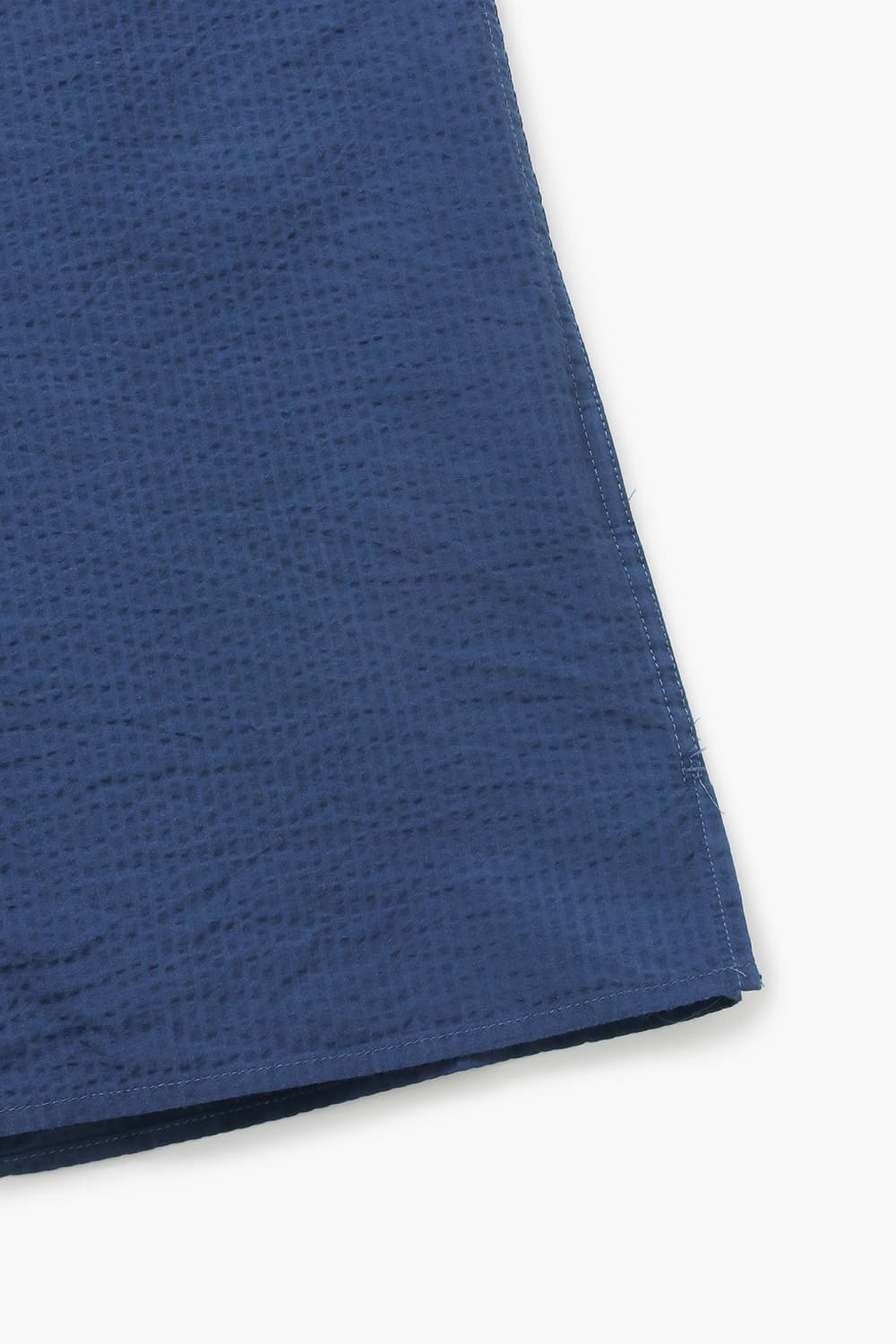 코튼 포켓 테일러드 카라 012 네이비 반소매 셔츠