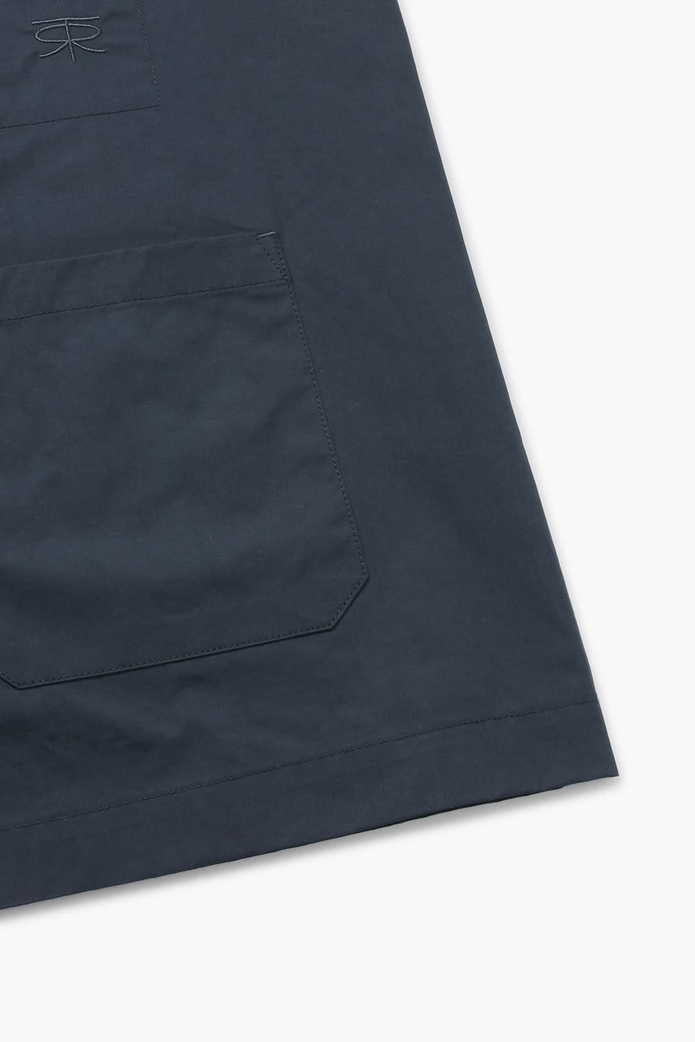 CANZU 코튼 베이직 빅 포켓 001 다크네이비 셔츠