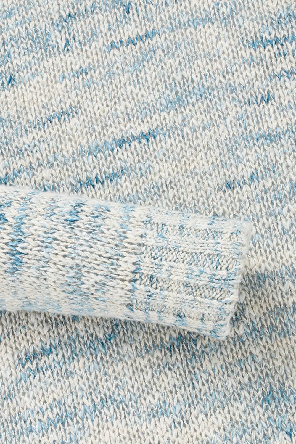 린넨 혼방 크루넥 003 블루 긴소매 니트