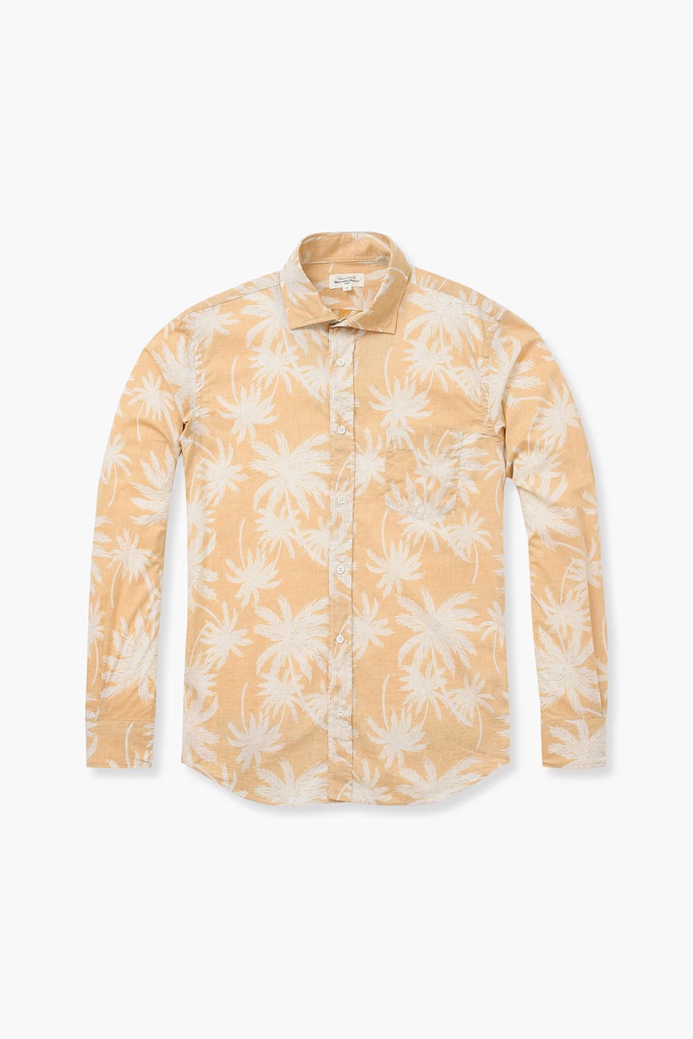 PAUL 코튼 트로피컬 패턴 005 옐로우 셔츠