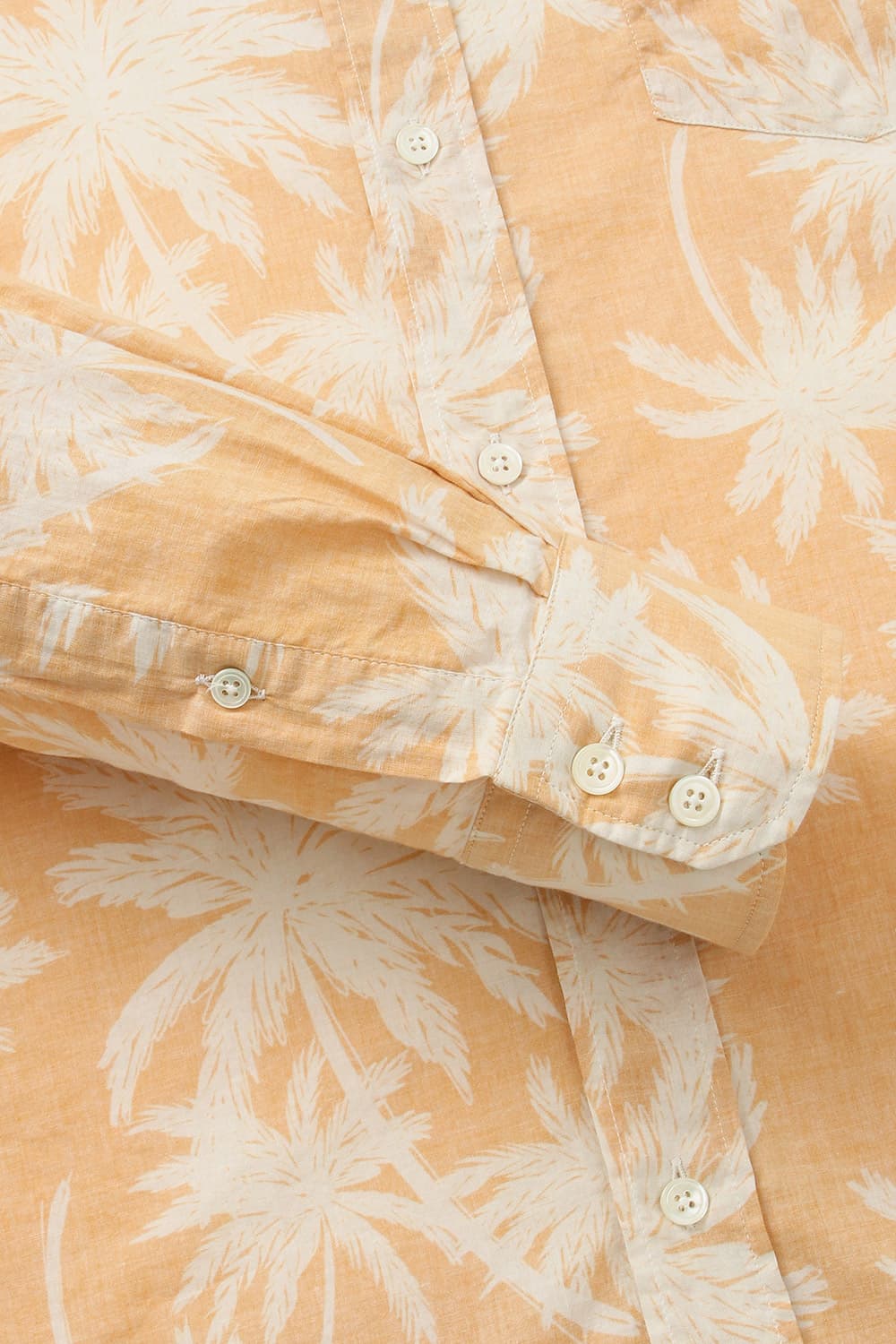 PAUL 코튼 트로피컬 패턴 005 옐로우 셔츠