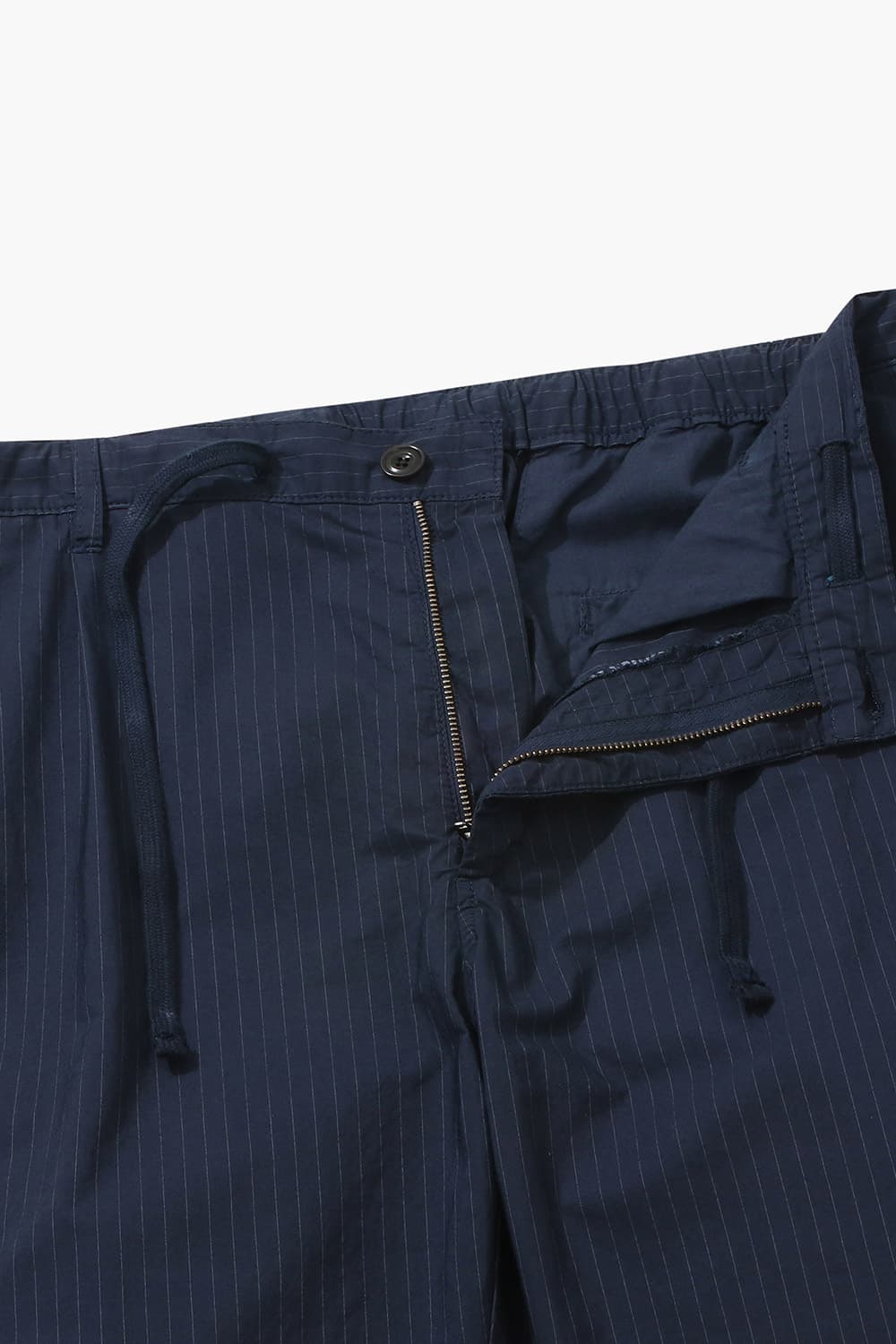 TANKER 코튼 스트라이프 드로우스트링 세미와이드 005 다크네이비 팬츠