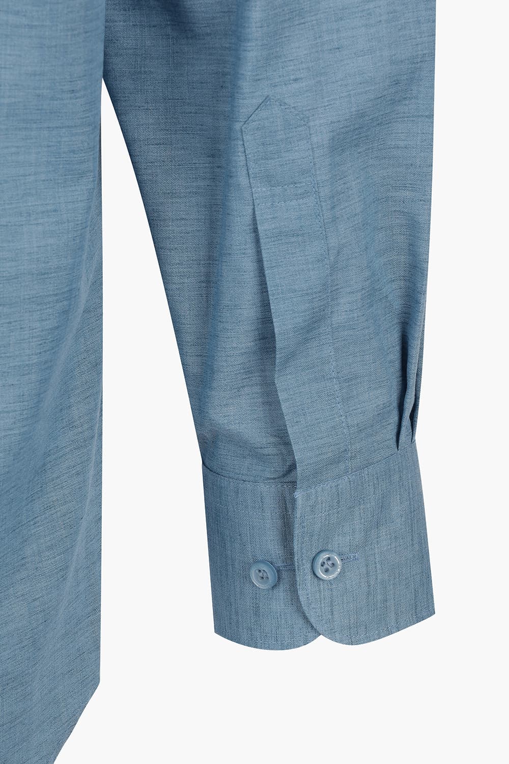 린넨 혼방 솔리드 165 비즈니스 셔츠 블루 SE5SM11LS165SBU