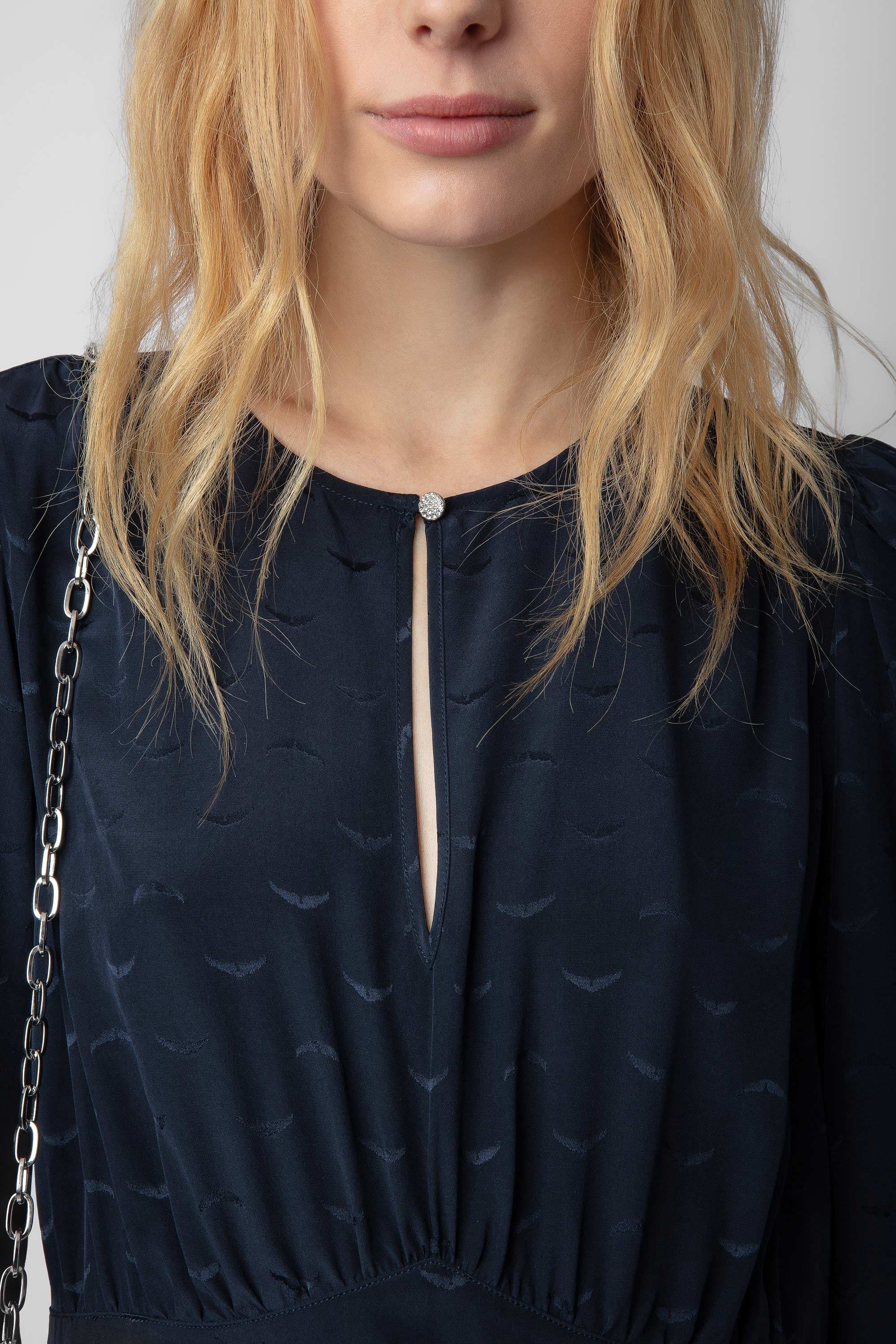 Rhodri Silk Jacquard Dress