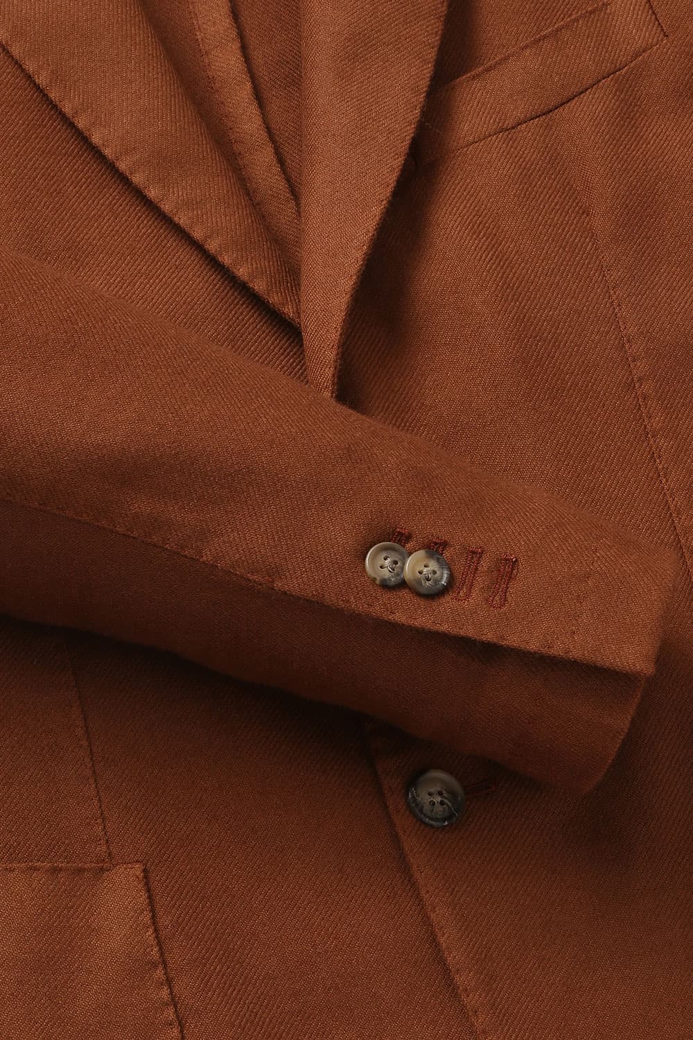 울 트윌 901 레드브라운 테일러드 자켓