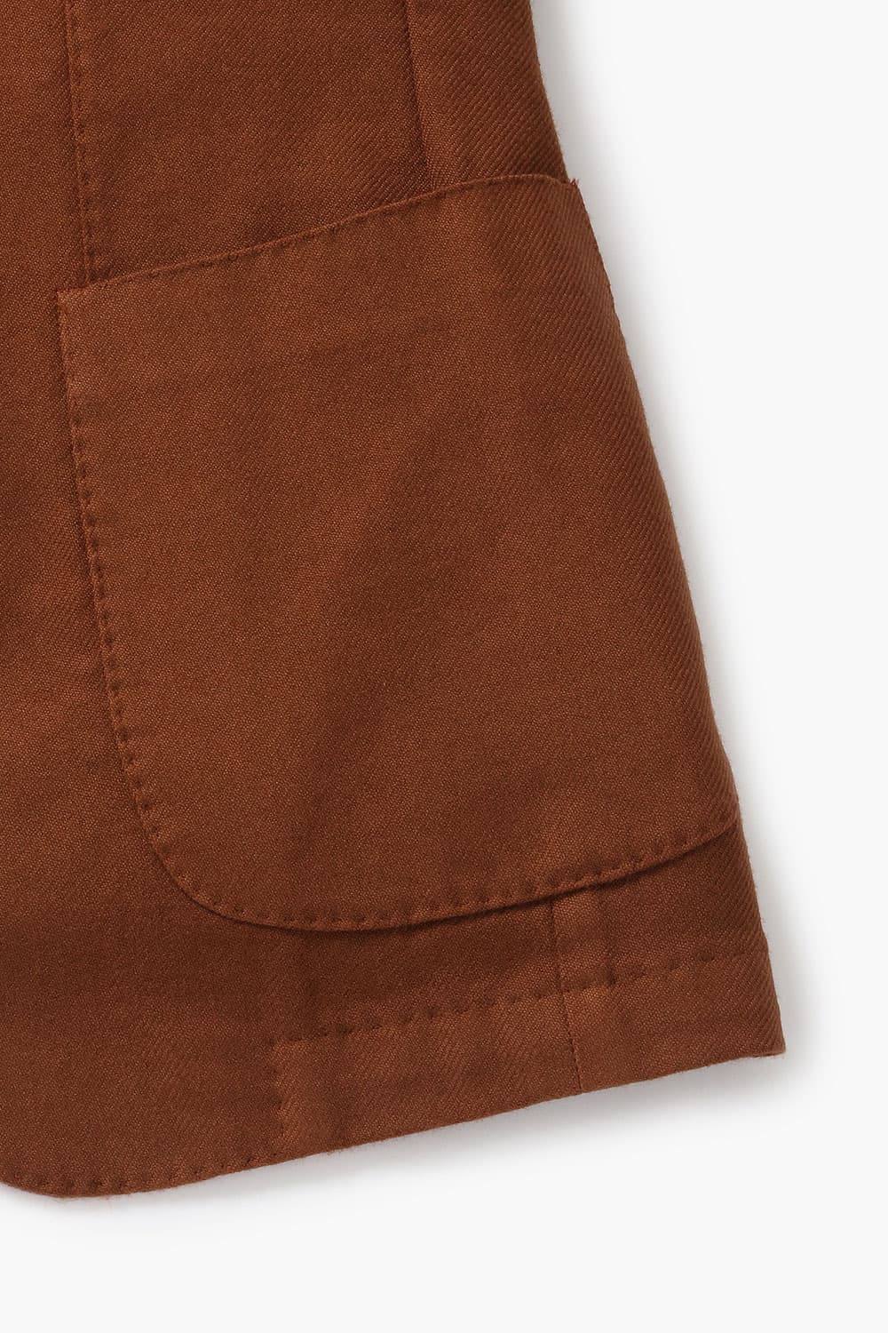 울 트윌 901 레드브라운 테일러드 자켓