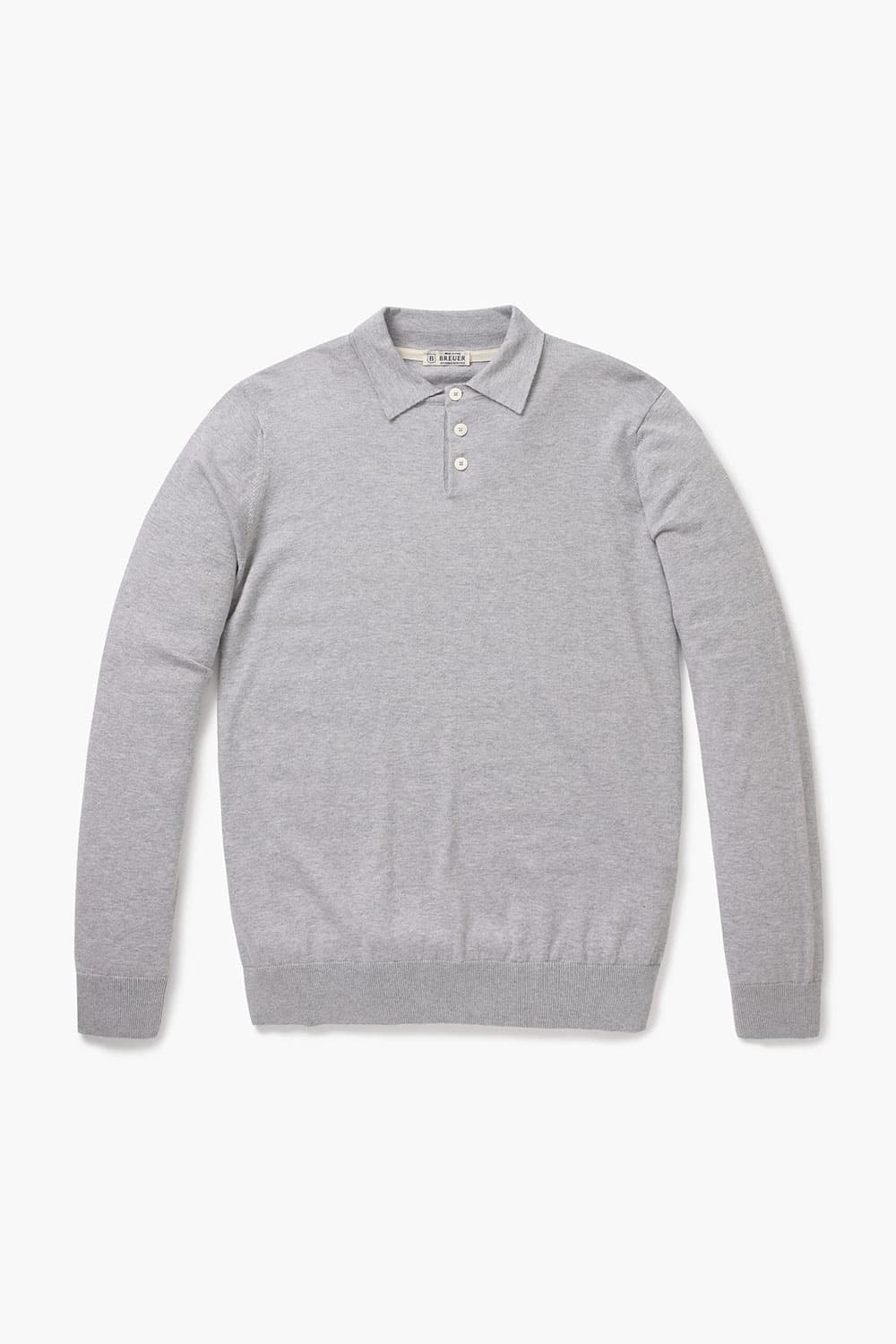 코튼 폴로 긴소매 니트 BR603P452906