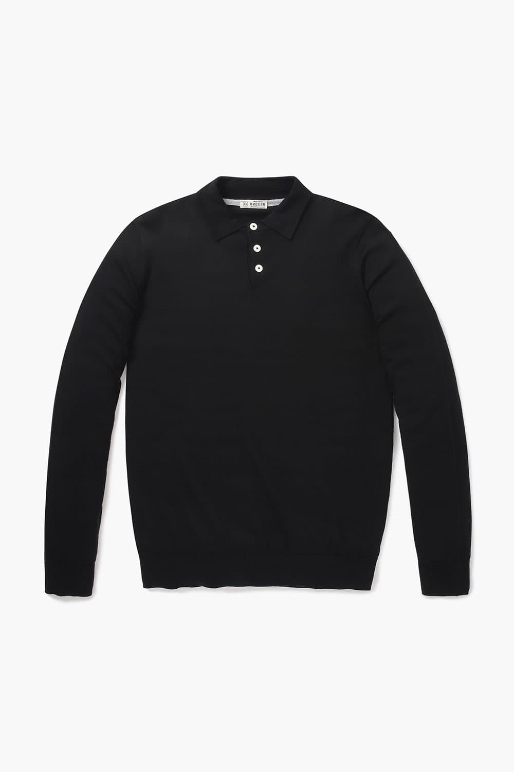 코튼 폴로 긴소매 니트 BR603P452914