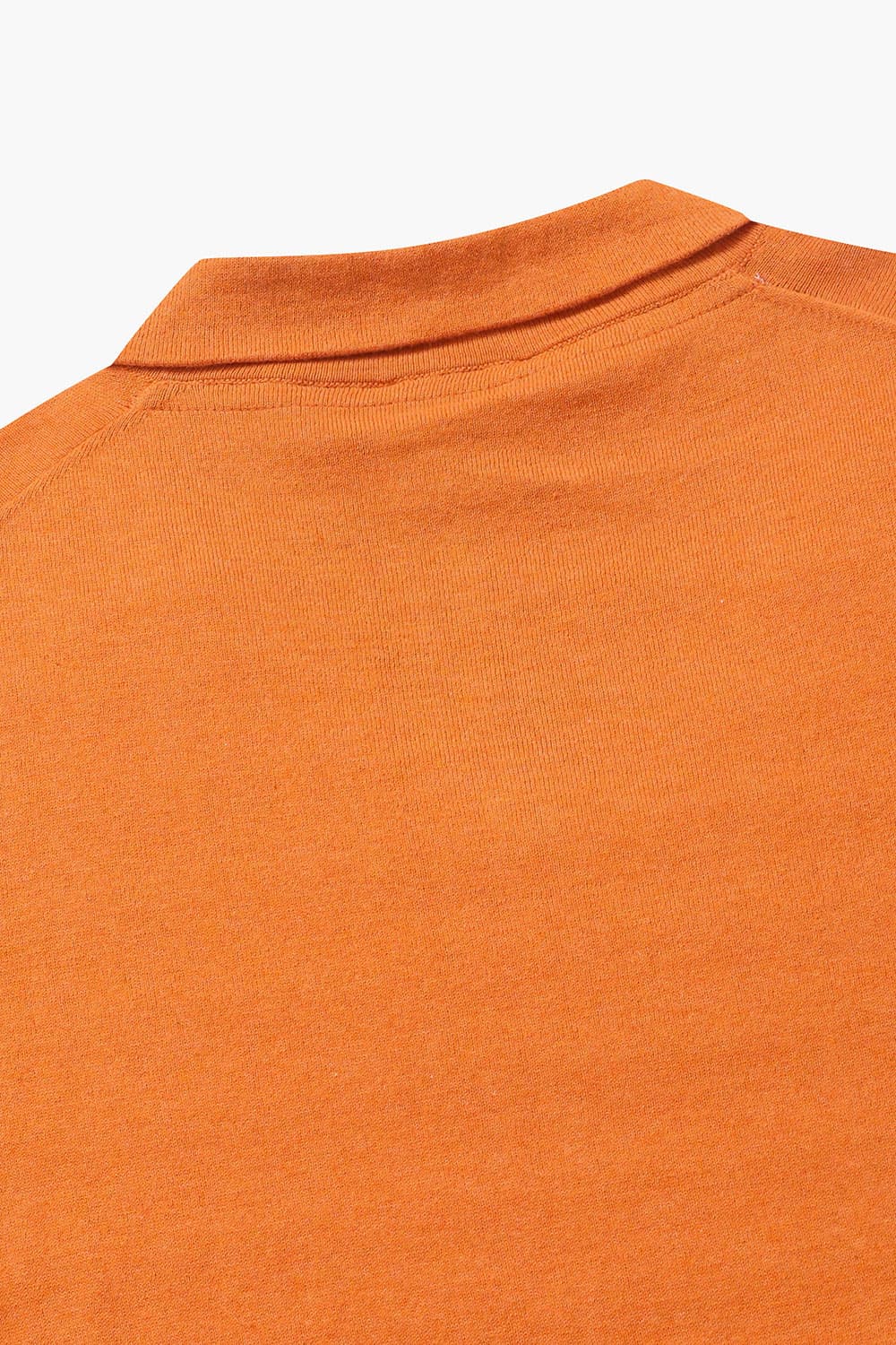 코튼 폴로 502 오렌지 반소매 니트