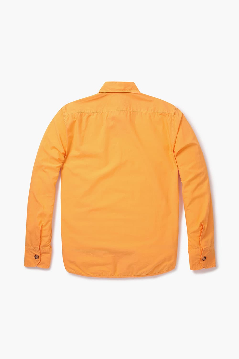 코튼 버튼 다운 투 포켓 201 오렌지 셔츠
