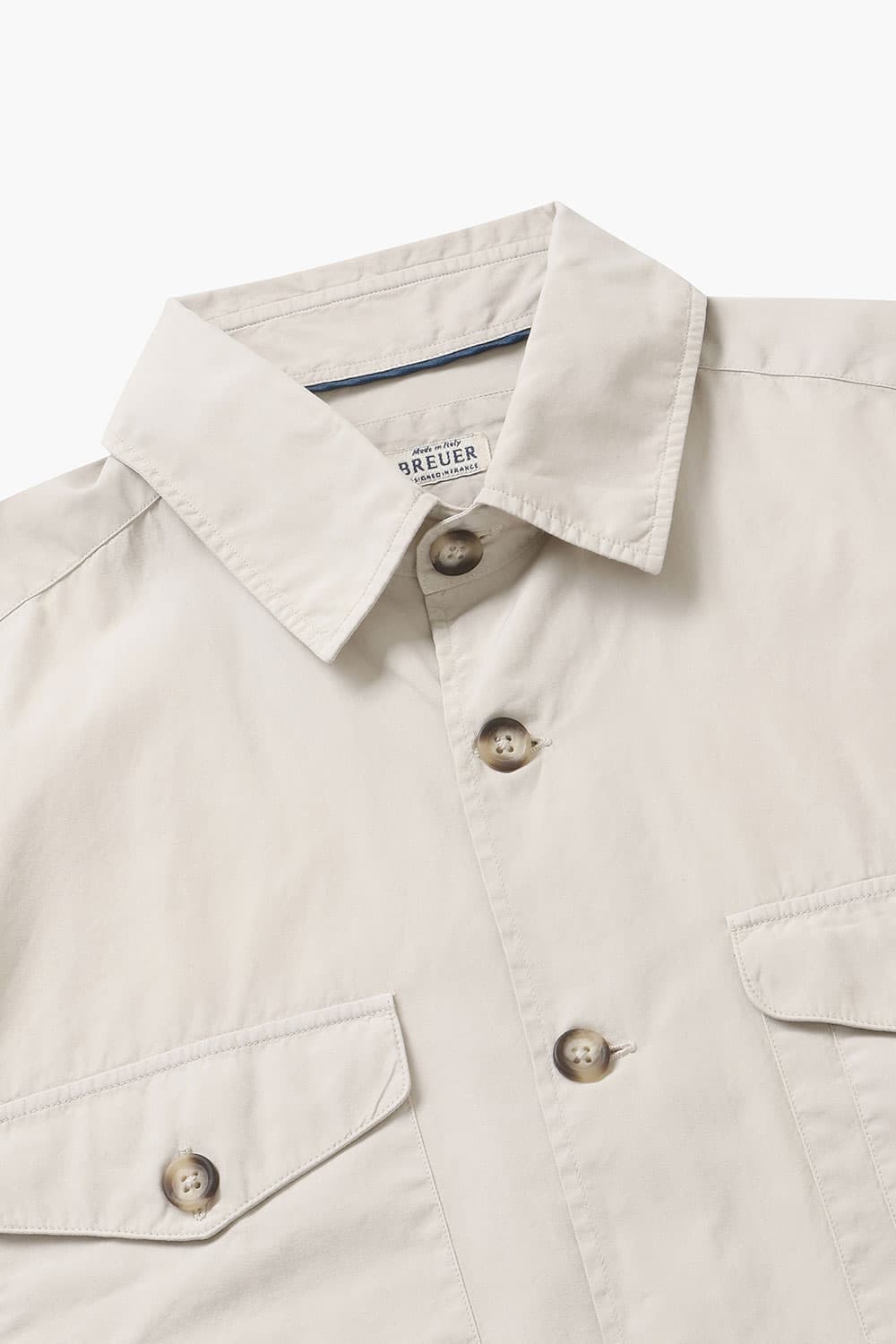 코튼 버튼 다운 투 포켓 셔츠 CA140P344009