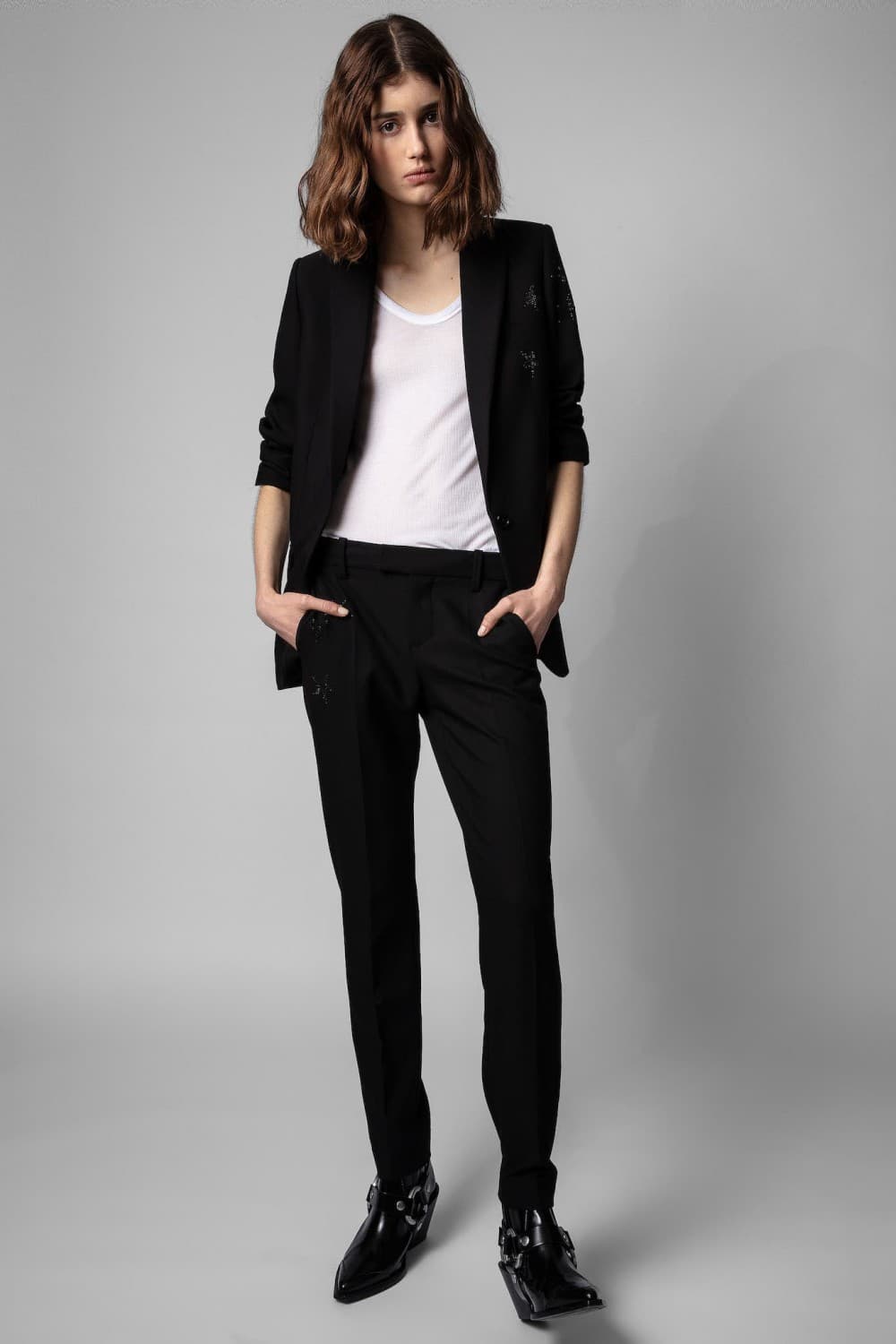 Prune Strass Star Pants