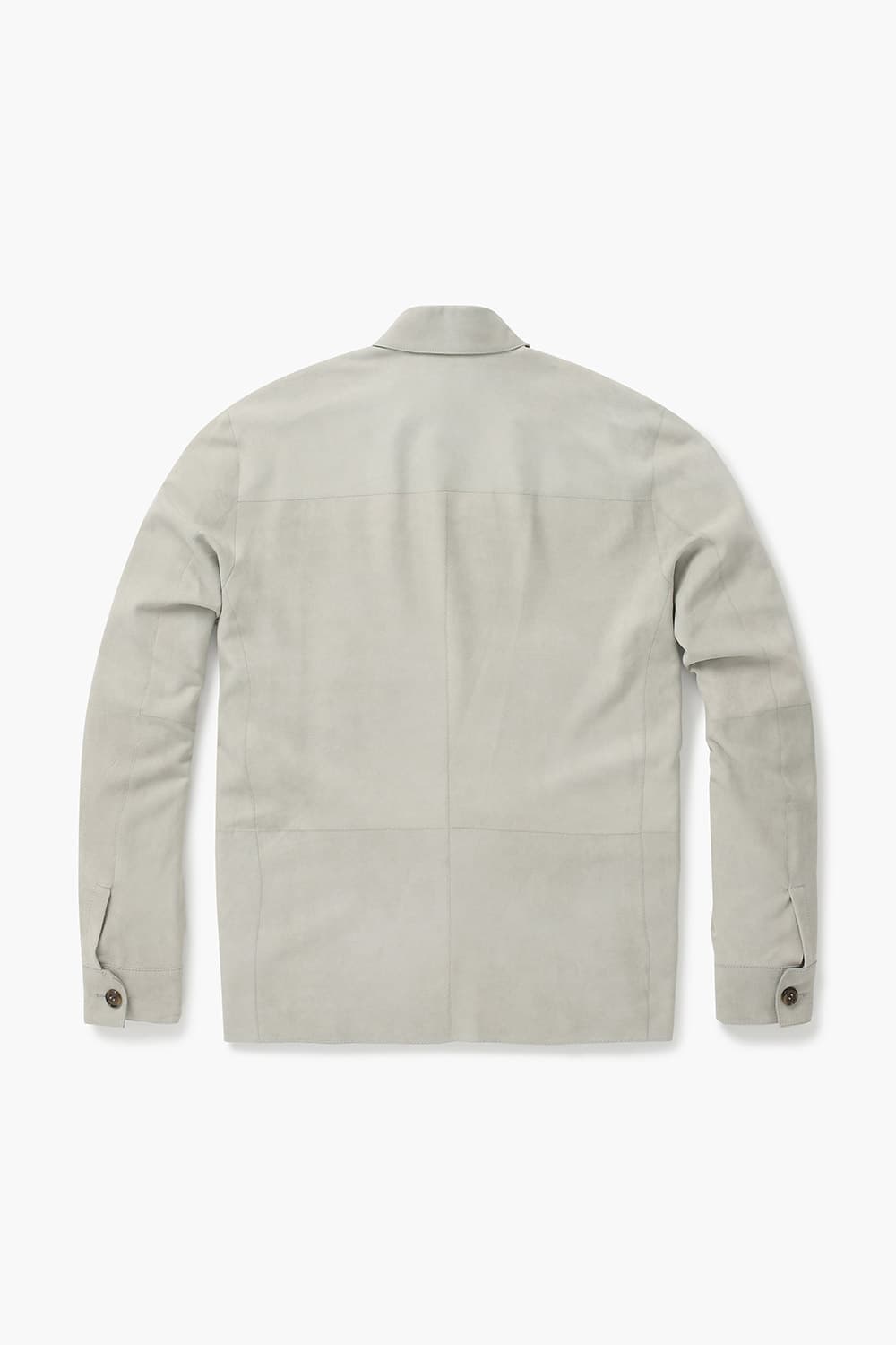고트스킨 셔츠형 라이트그레이 캐주얼 자켓
