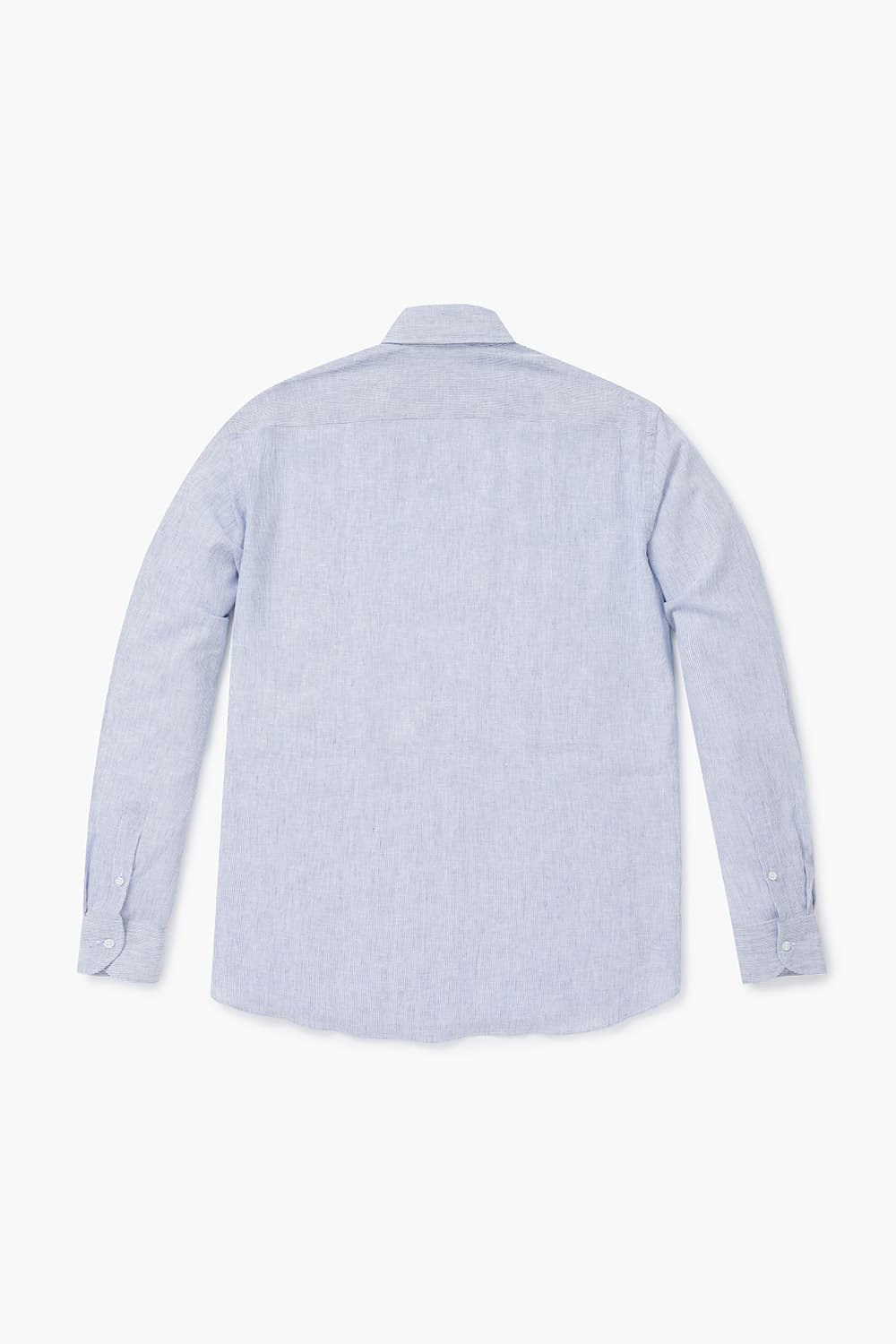 린넨 혼방 스트라이프 808 라이트블루 셔츠