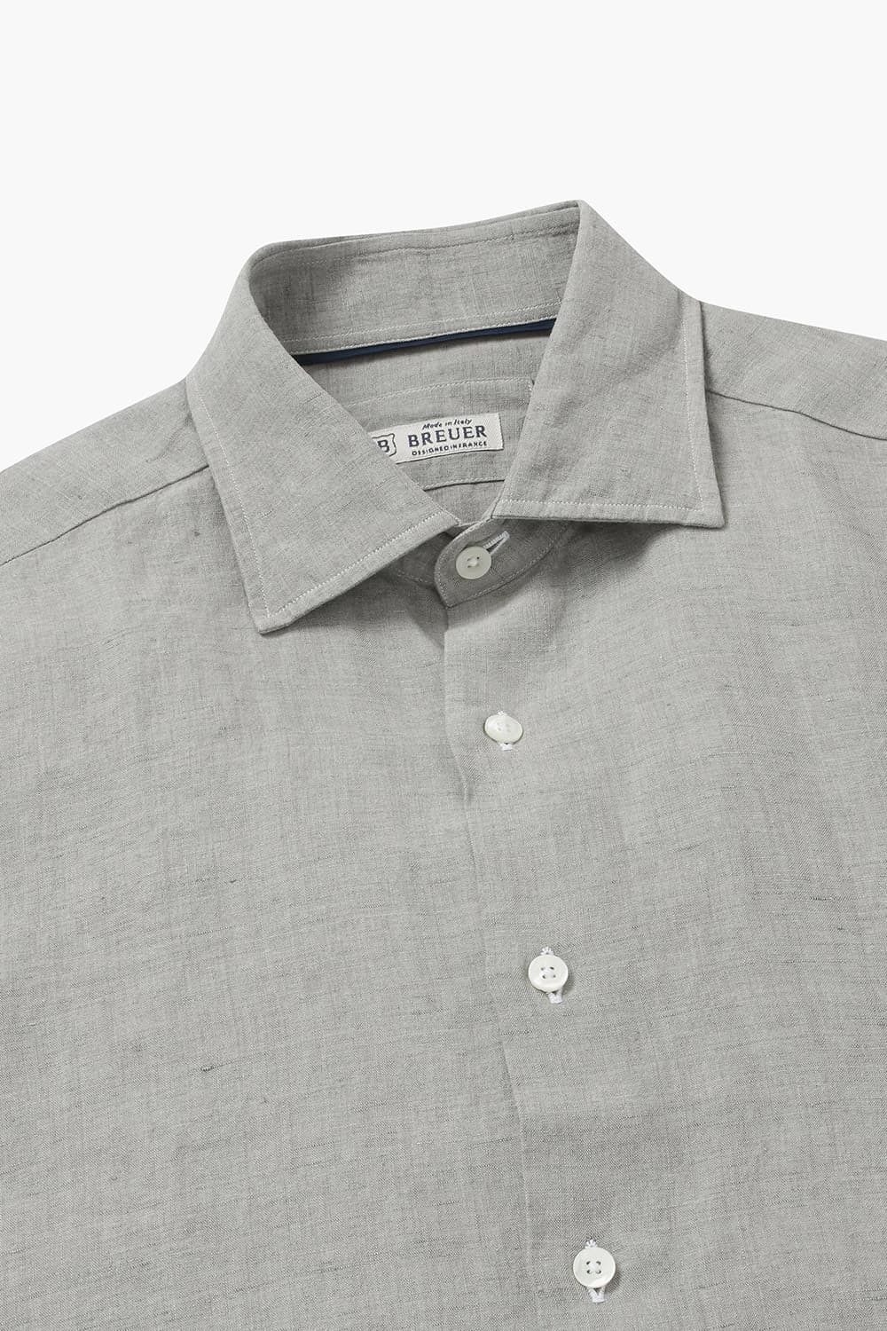 린넨 베이직 308 그레이 셔츠