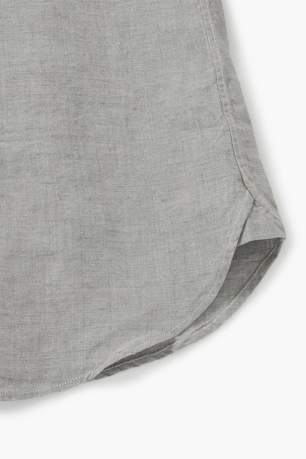 린넨 베이직 308 그레이 셔츠