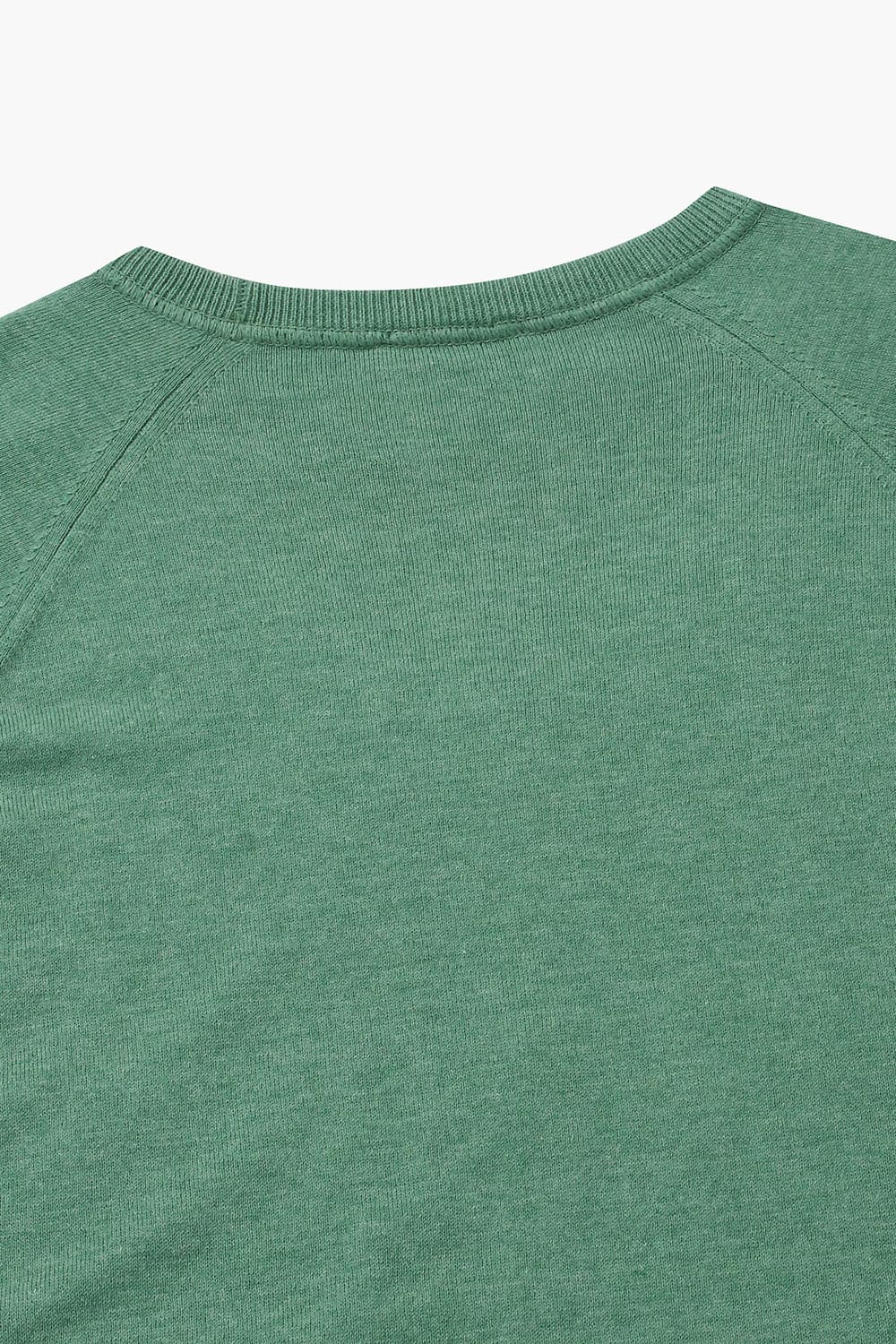 코튼 크루넥 103 그린 긴소매 니트