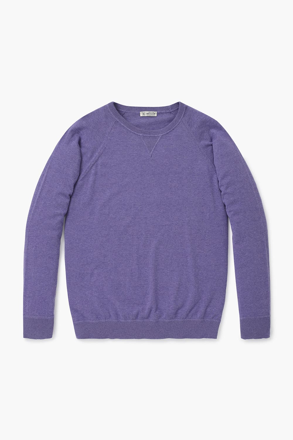 코튼 크루넥 103 퍼플 긴소매 니트