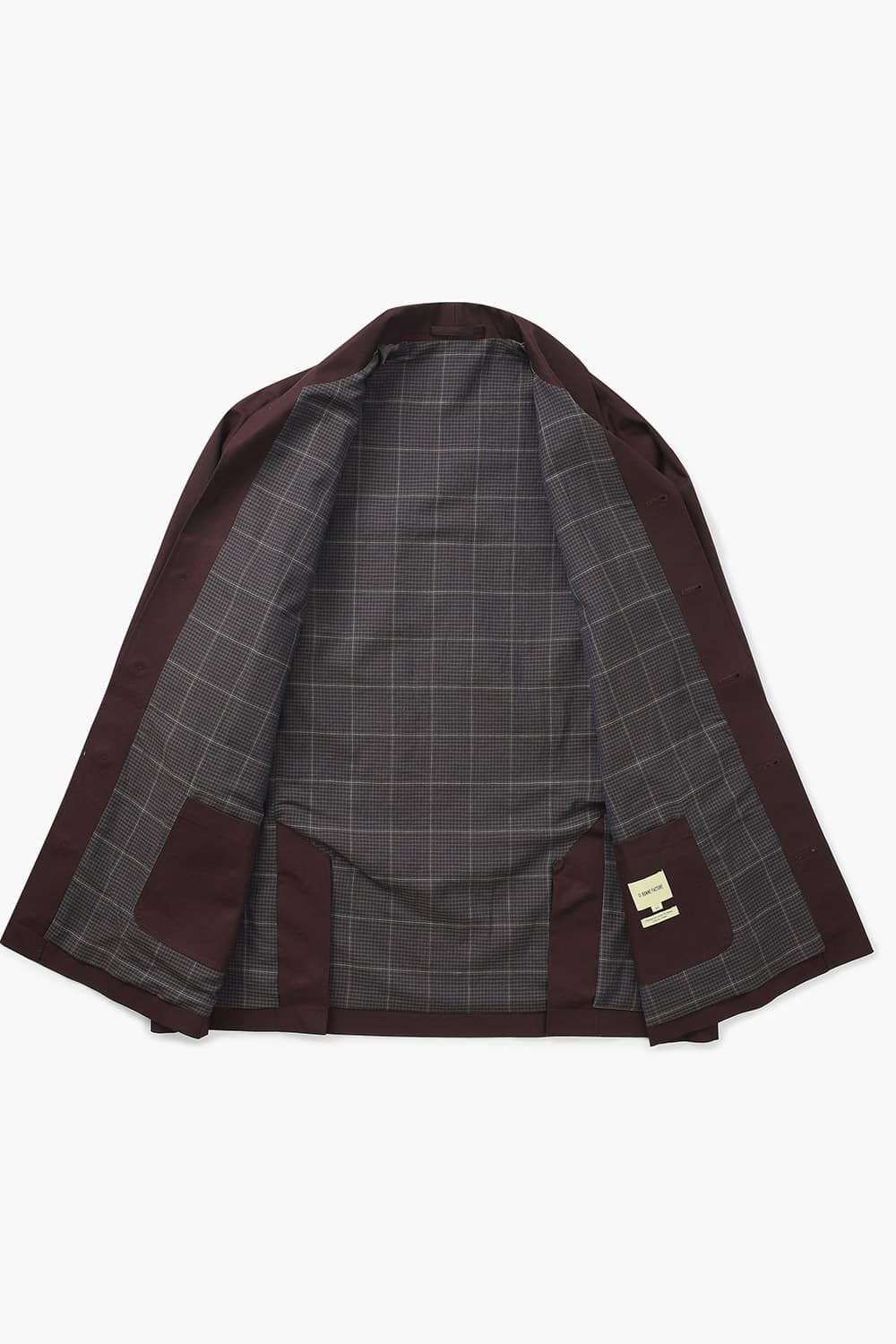 HUNTING 코튼 레글런 001 버건디 하프 코트
