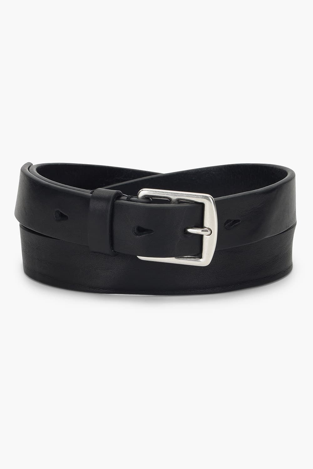 AUSTIN 소가죽 스퀘어 버클 캐주얼 정장 001 블랙 벨트