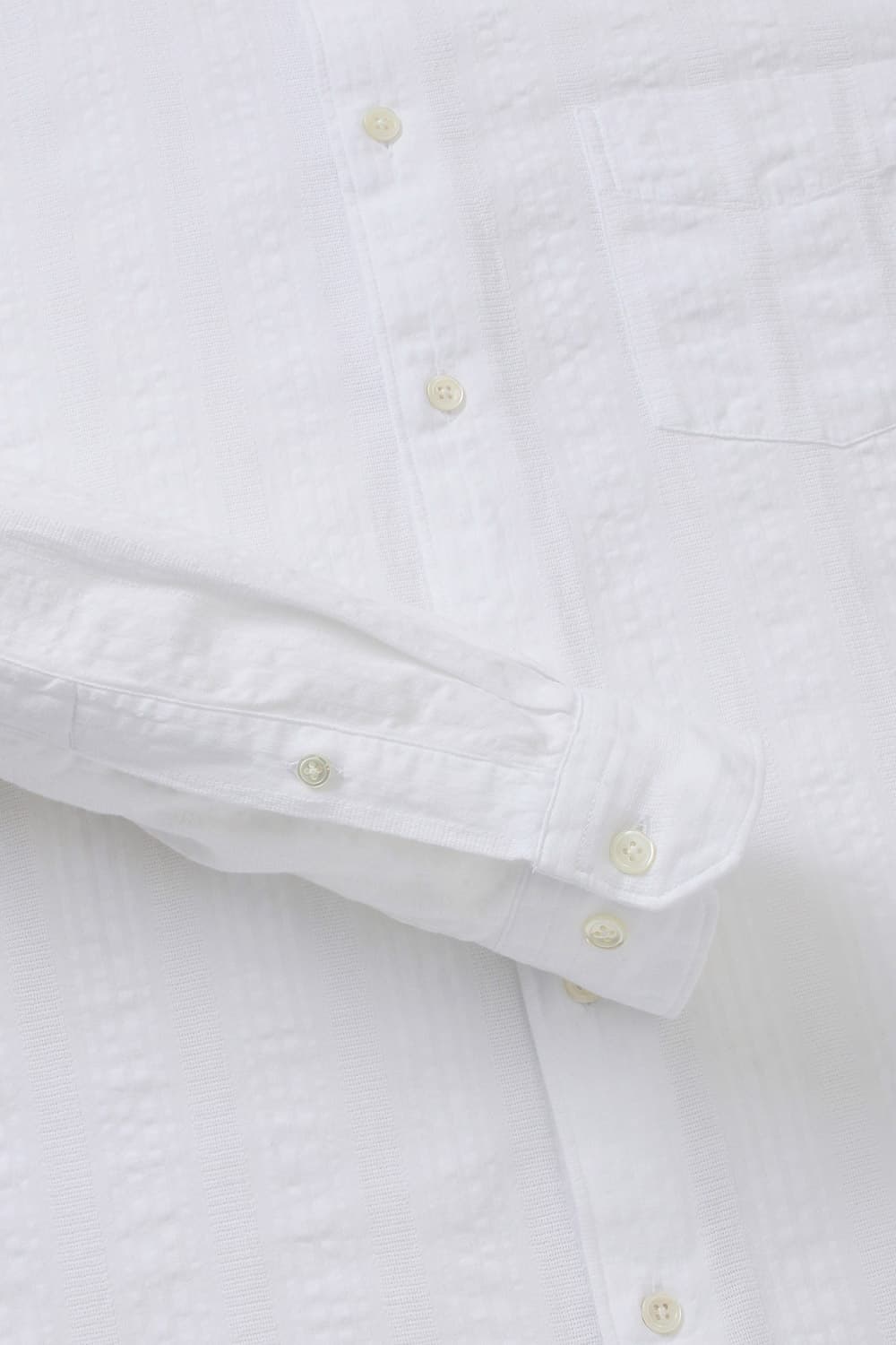 코튼 차이나 카라 002 화이트 셔츠