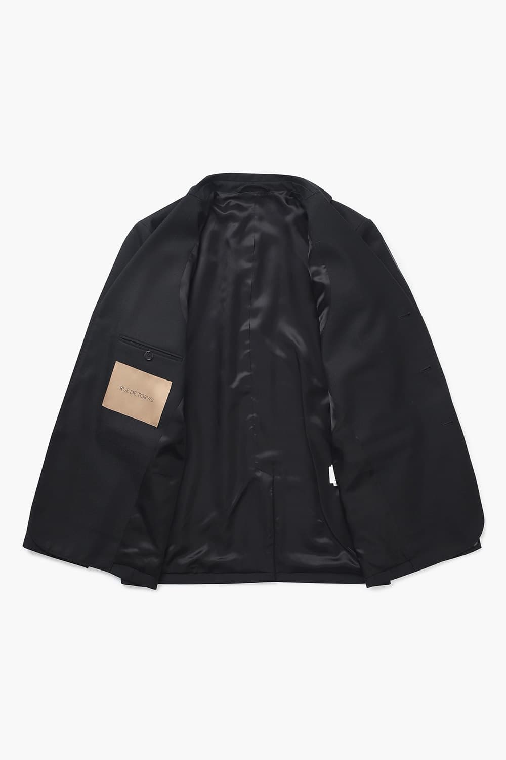 CASPIAN 울 혼방 001 블랙 테일러드 자켓