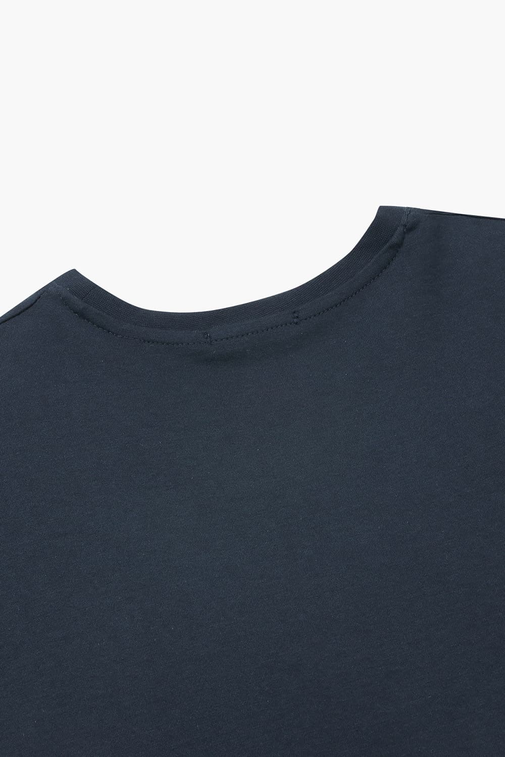코튼 베이직 크루넥 512 다크네이비 반소매 티셔츠