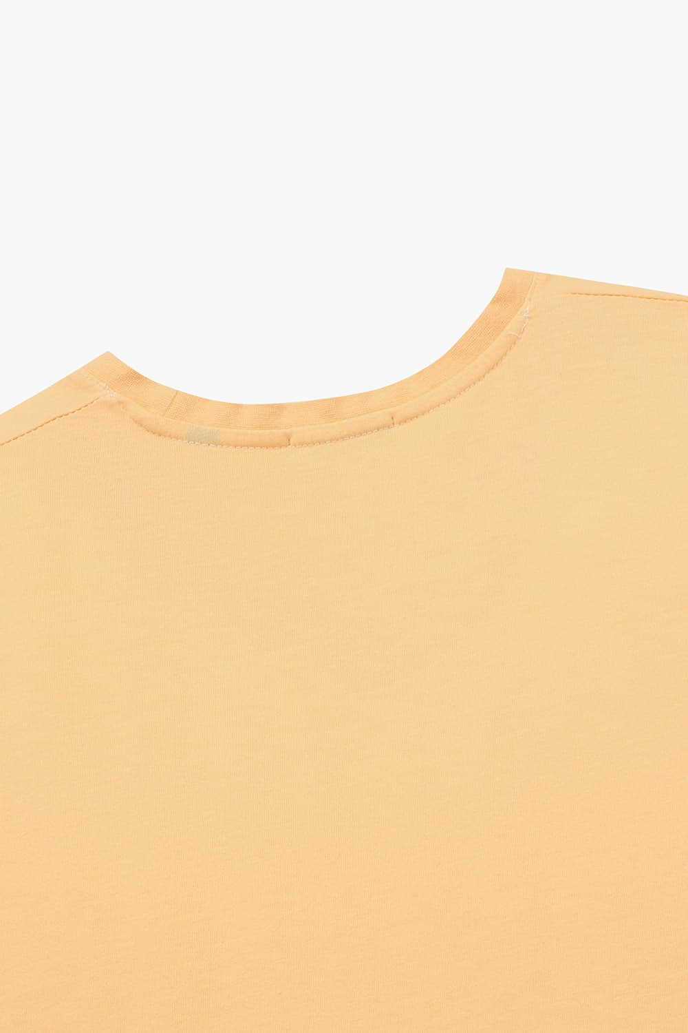 코튼 베이직 크루넥 512 옐로우 반소매 티셔츠