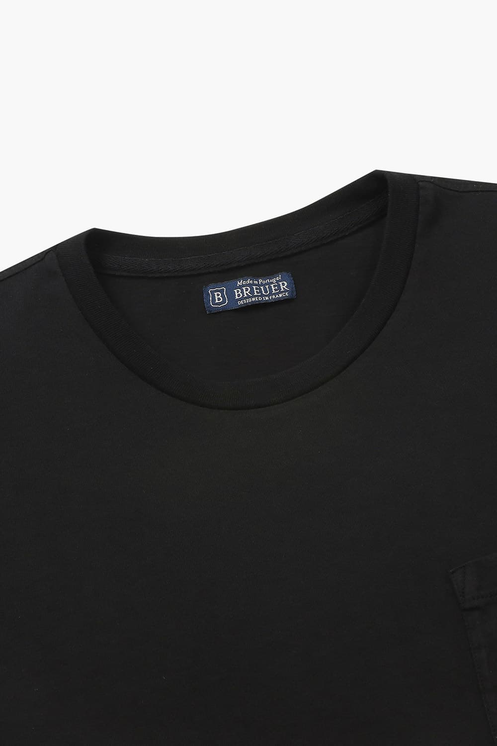 코튼 베이직 크루넥 511 블랙 반소매 티셔츠