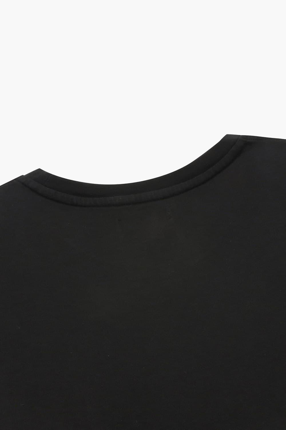 코튼 베이직 크루넥 511 블랙 반소매 티셔츠