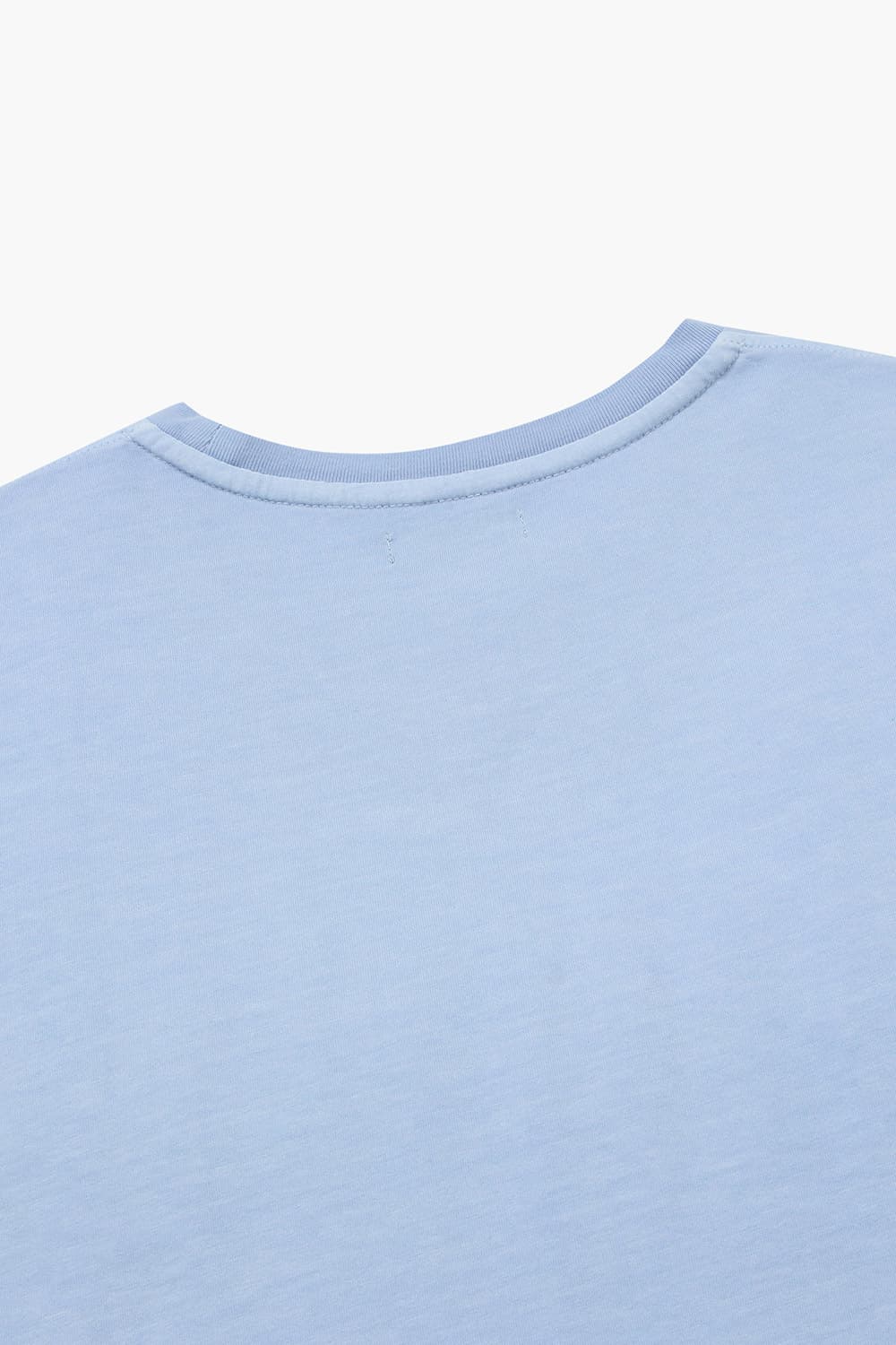 코튼 포켓 크루넷 511 라이트블루 반소매 티셔츠