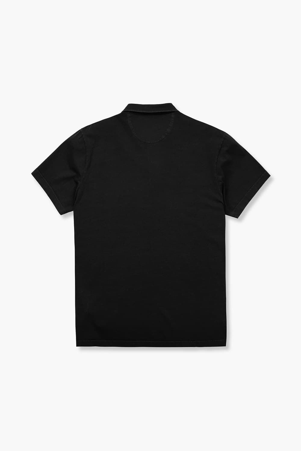 코튼 버튼 다운 포켓 501 블랙 반소매 티셔츠