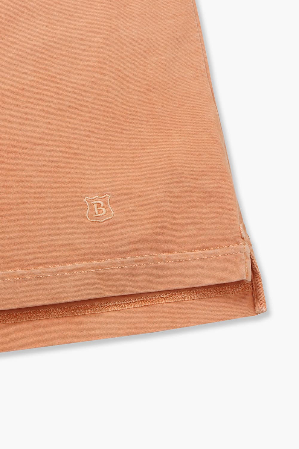 코튼 버튼 다운 포켓 501 오렌지 반소매 티셔츠