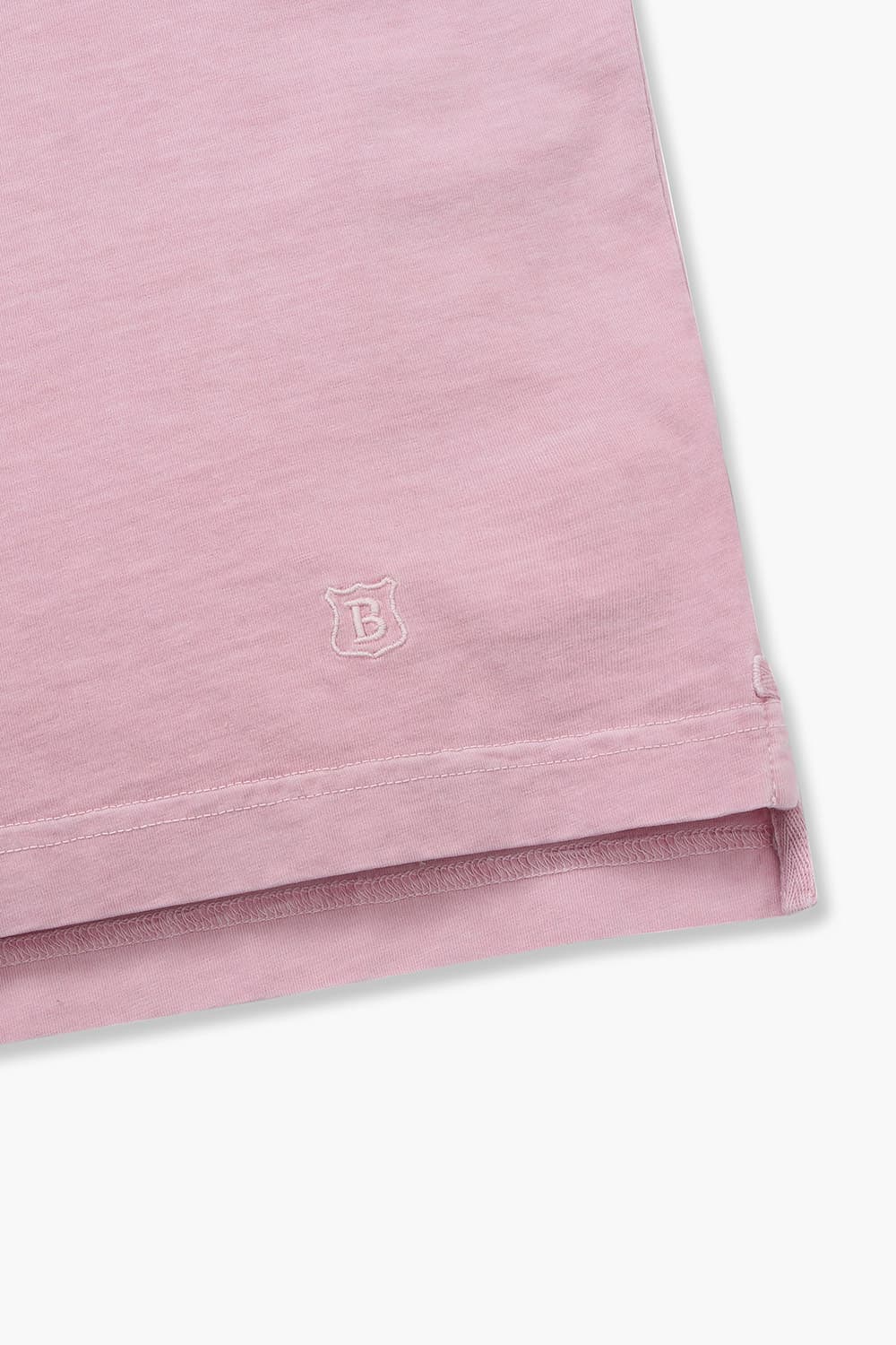 코튼 버튼 다운 포켓 501 핑크 반소매 티셔츠