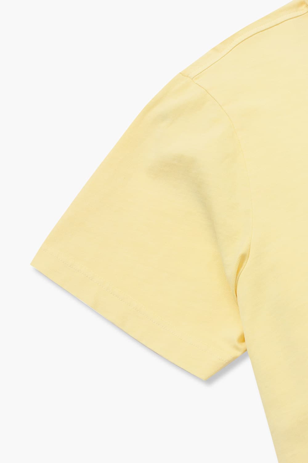 코튼 버튼 다운 포켓 501 라이트옐로우 반소매 티셔츠