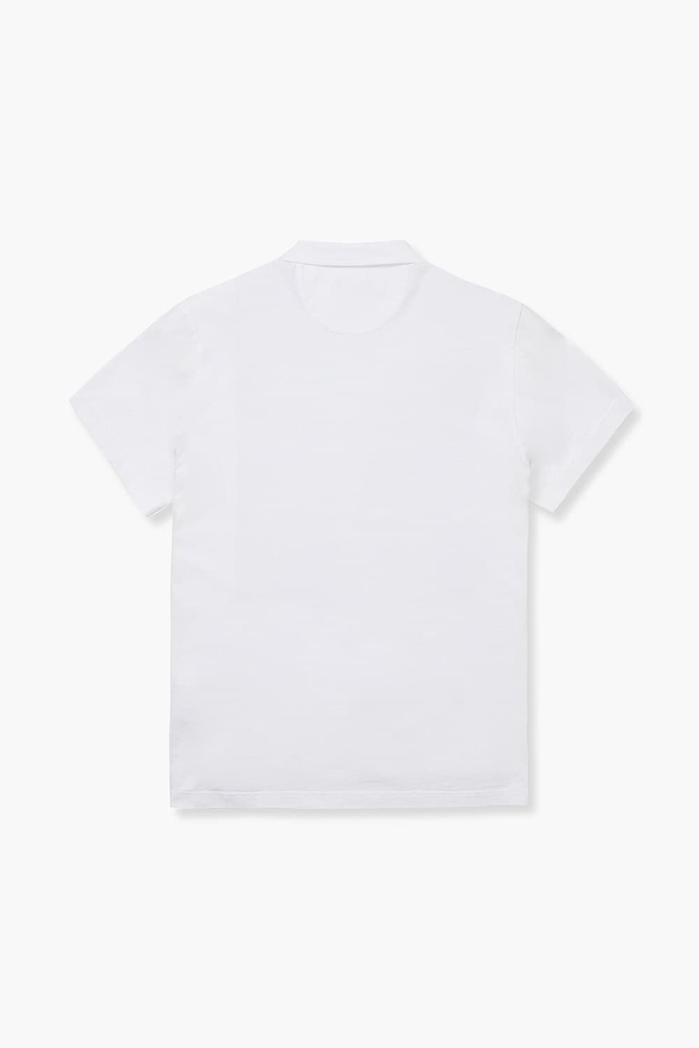 코튼 버튼 다운 포켓 501 화이트 반소매 티셔츠