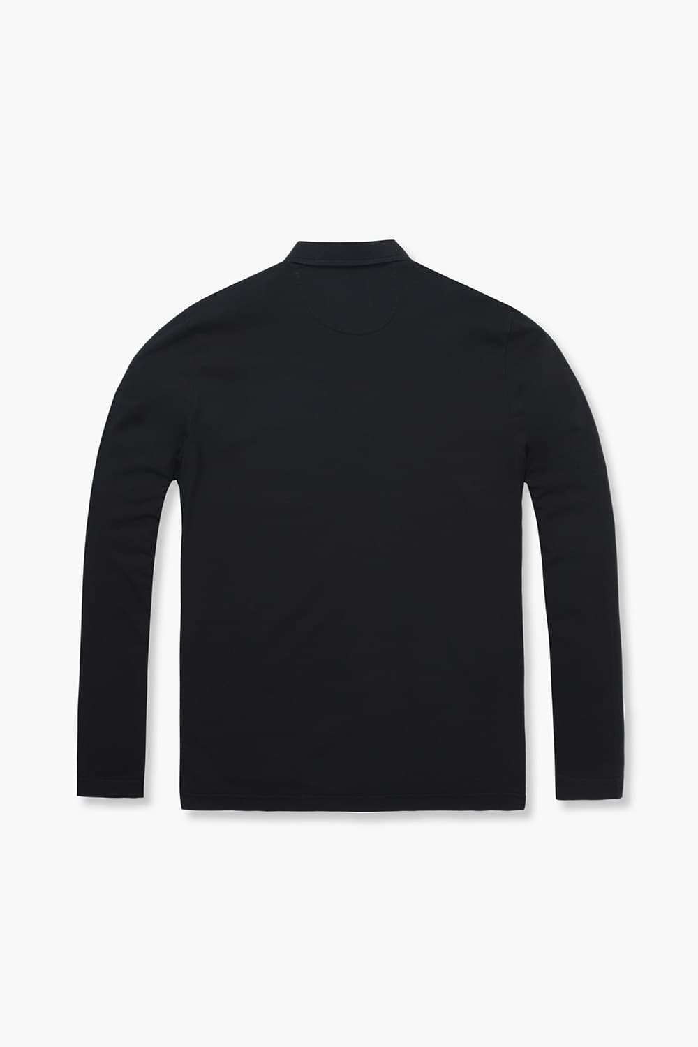 코튼 포켓 카라넥 101 블랙 긴소매 티셔츠