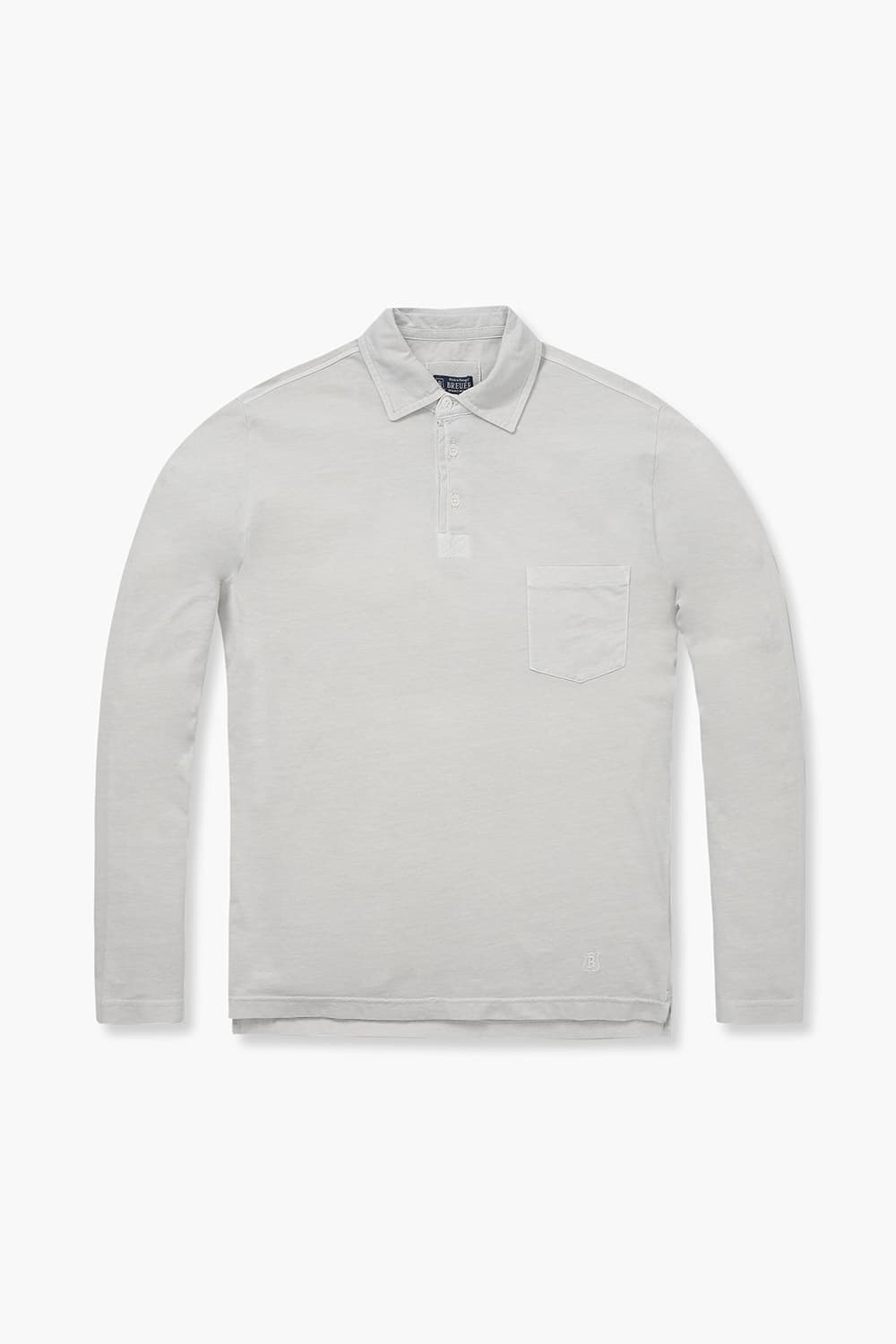 코튼 포켓 카라넥 긴소매 티셔츠 67880P461807