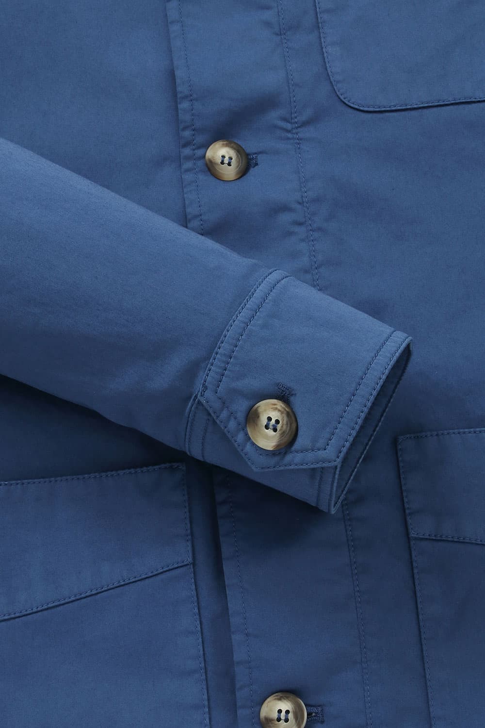 코튼 셔츠형 네이비 캐주얼 자켓