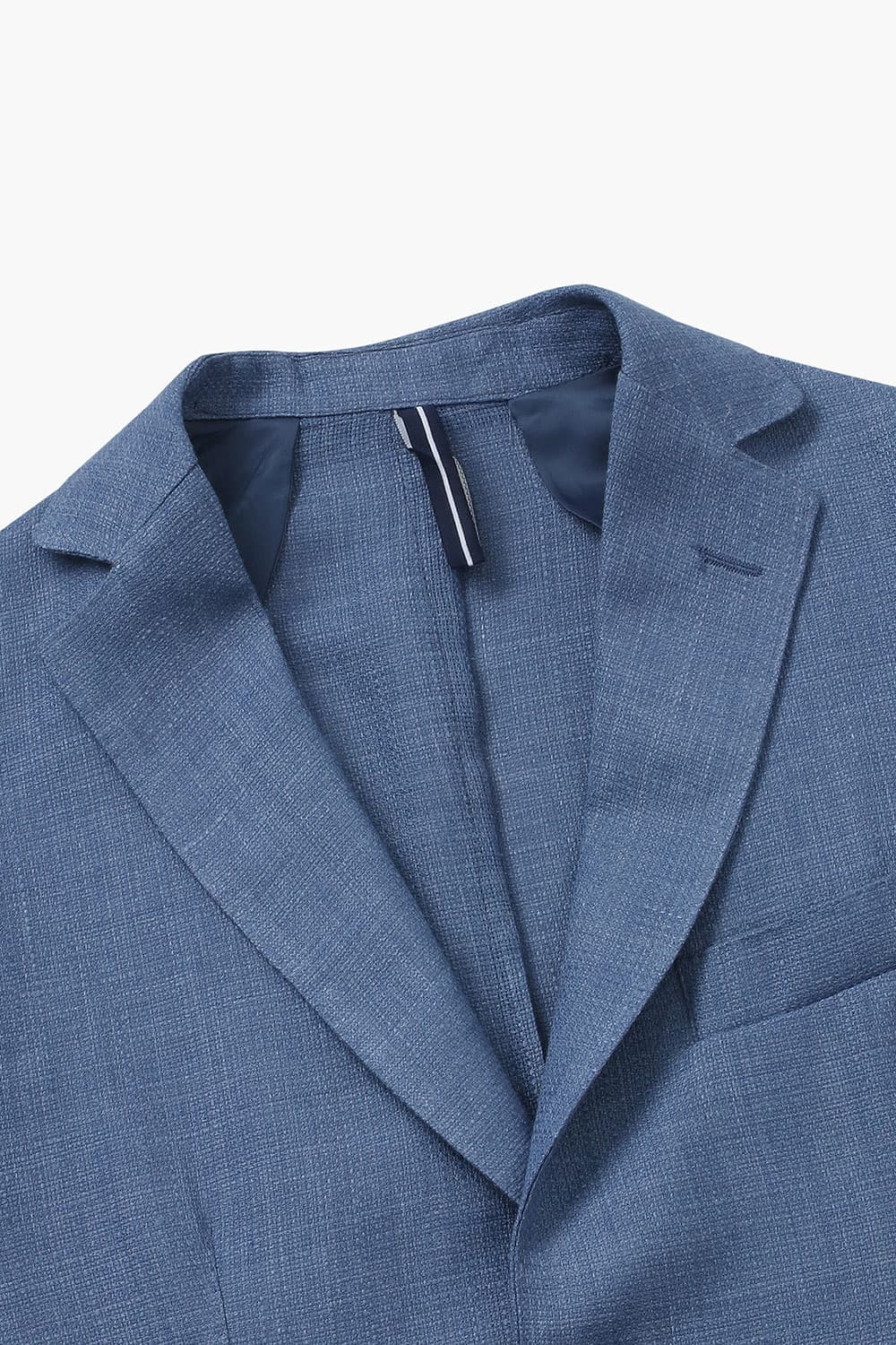 린넨 베이직 904 블루 테일러드 자켓