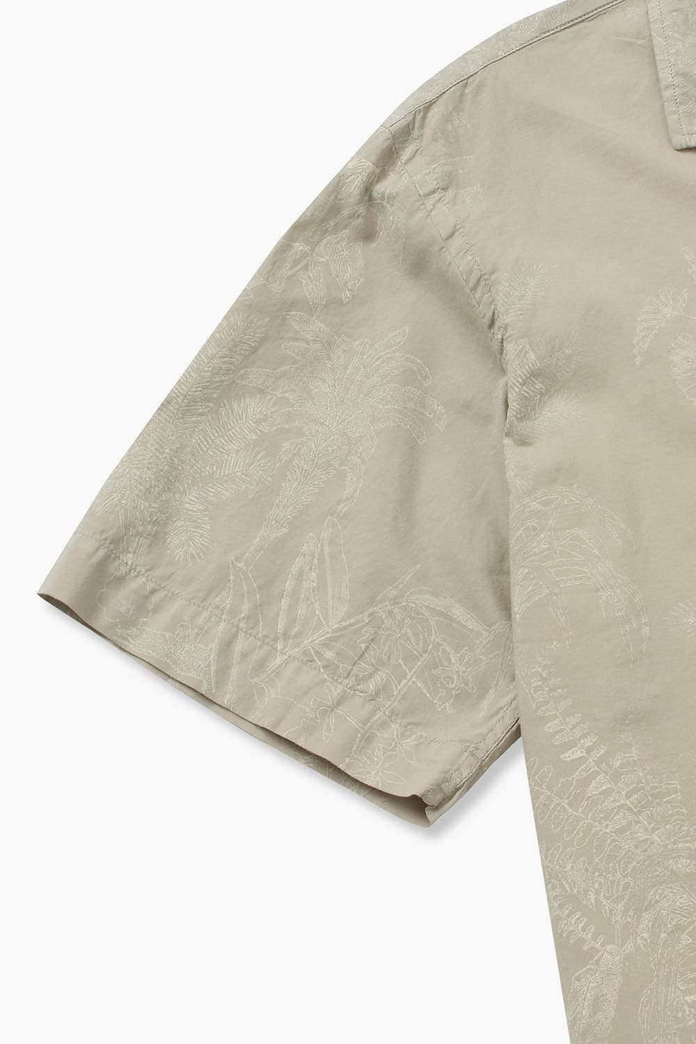 코튼 웨스턴 포켓 테일러드 카라 016 라이트카키 반소매 셔츠