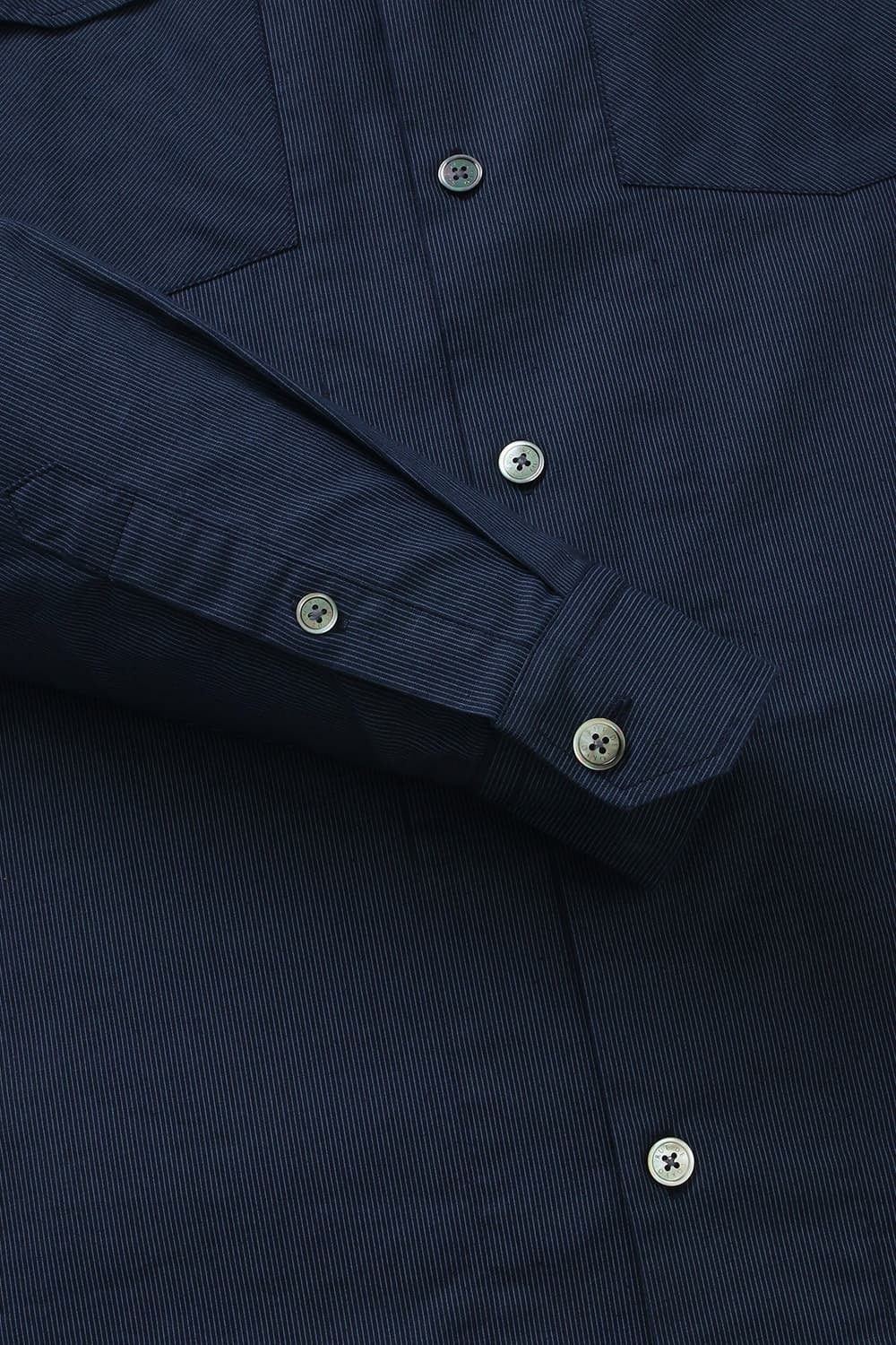 SEFTON 린넨 버튼 다운 투 포켓 005 다크네이비 셔츠