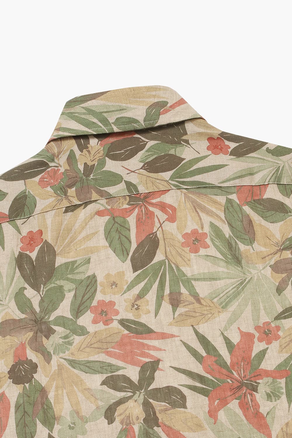 린넨 친스 패턴 202 브라운 셔츠