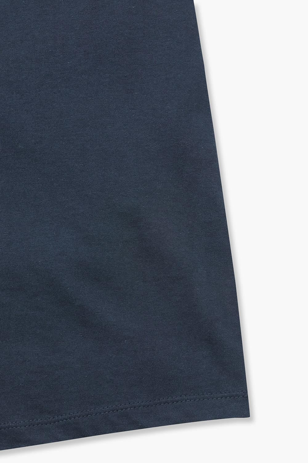 코튼 베이직 크루넥 515 다크네이비 반소매 티셔츠