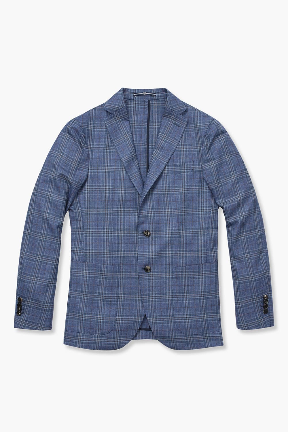 SALENTO 실크 혼방 206 블루 테일러드 자켓