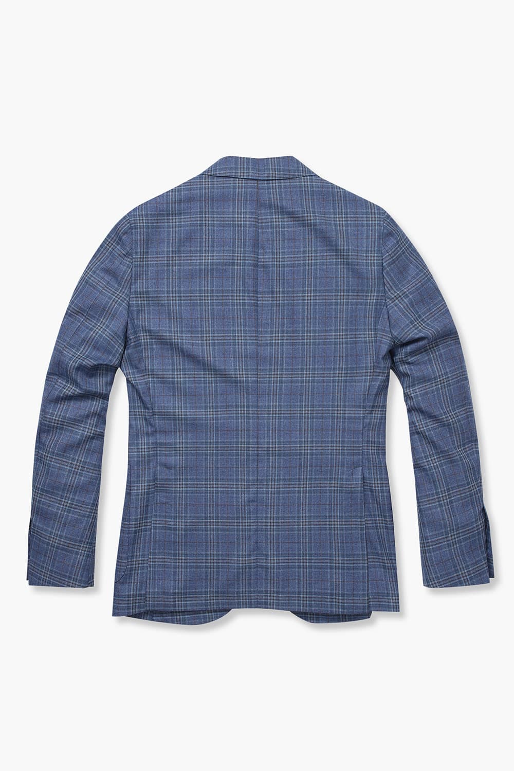 SALENTO 실크 혼방 206 블루 테일러드 자켓